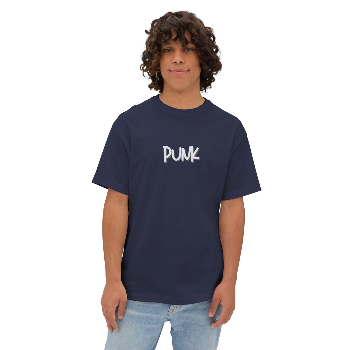 PUNK Oversized Boxy Tee - Casual Streetwear Top