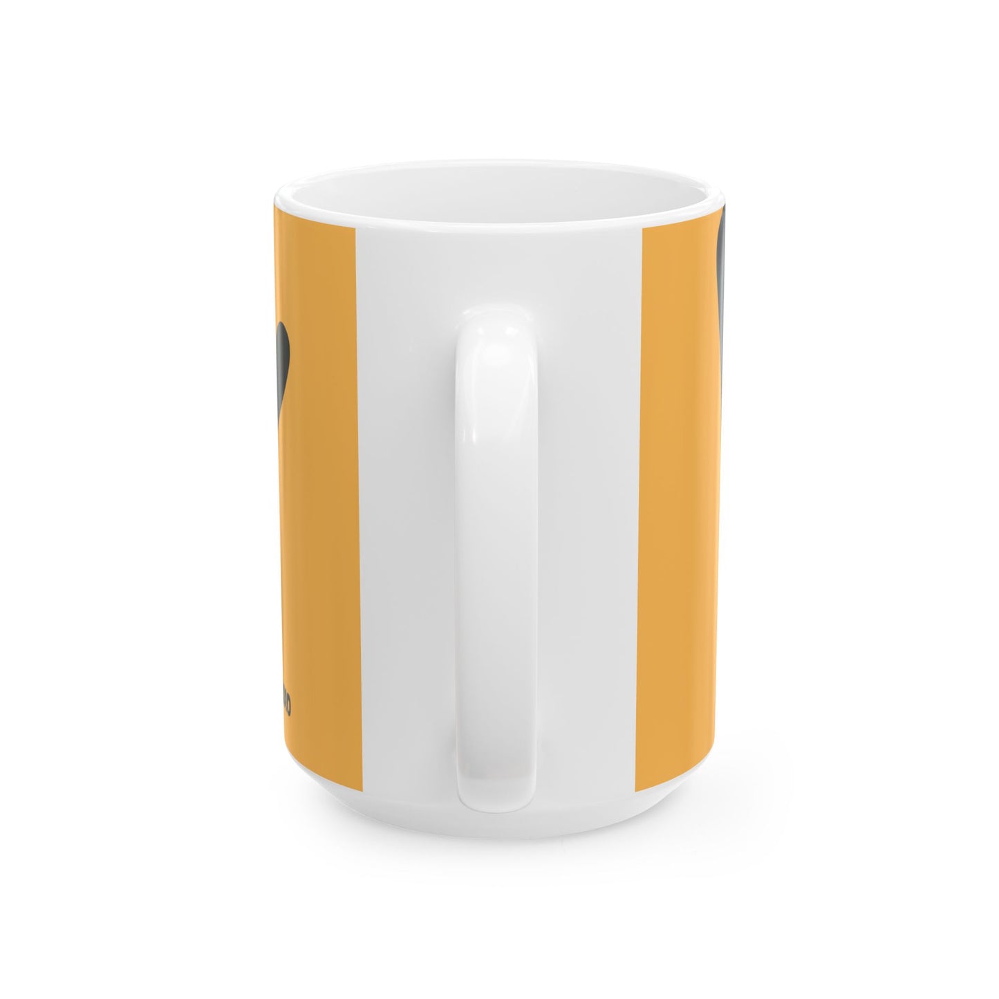 Ceramic Mug, Cute Happy Birthday Mug -YELLOW