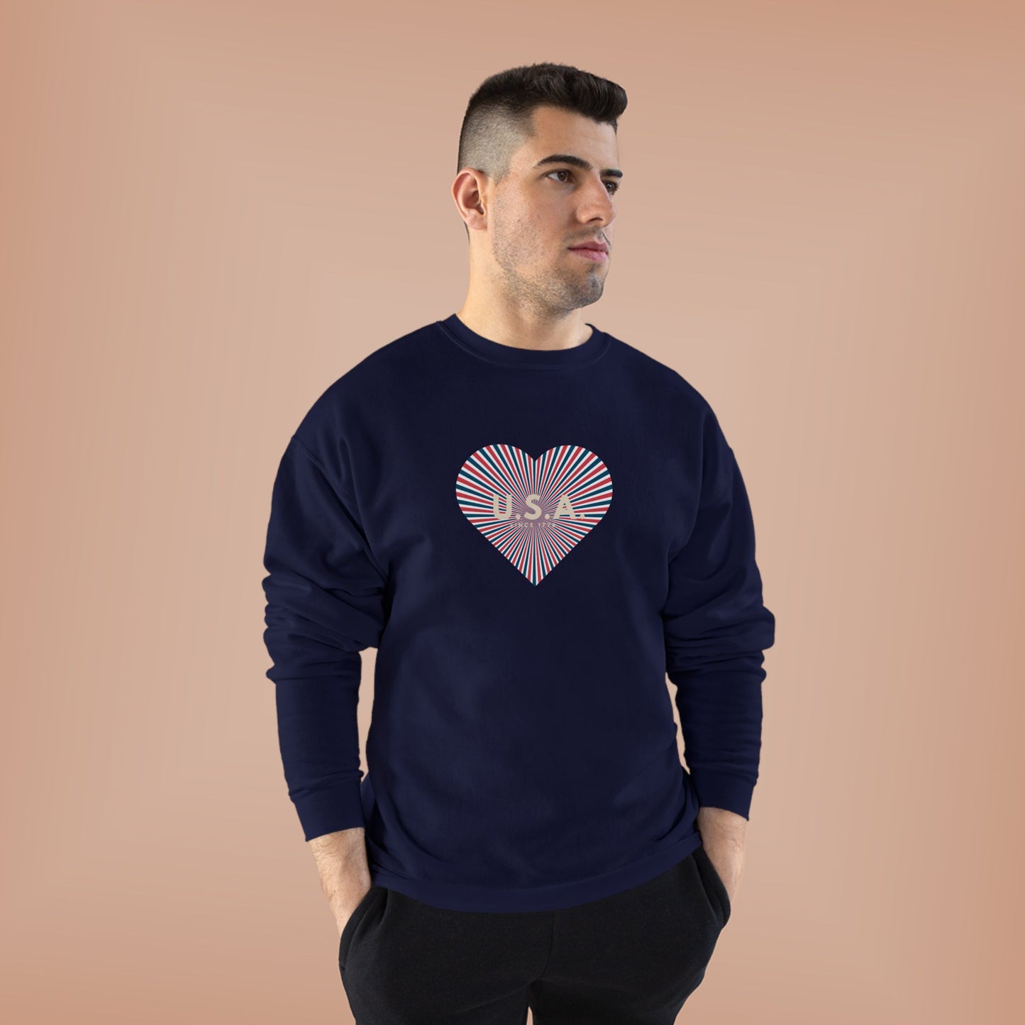 Cute AMERICAN Pride Sweatshirt, Red, White and Blue