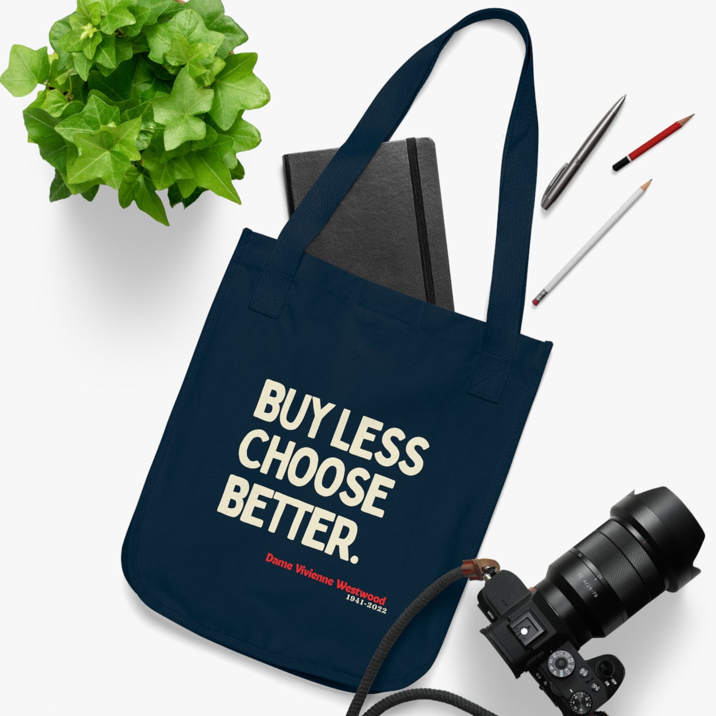 Vivienne Westwood Inspired Organic Canvas Tote Bag - Eco-Friendly Fashion