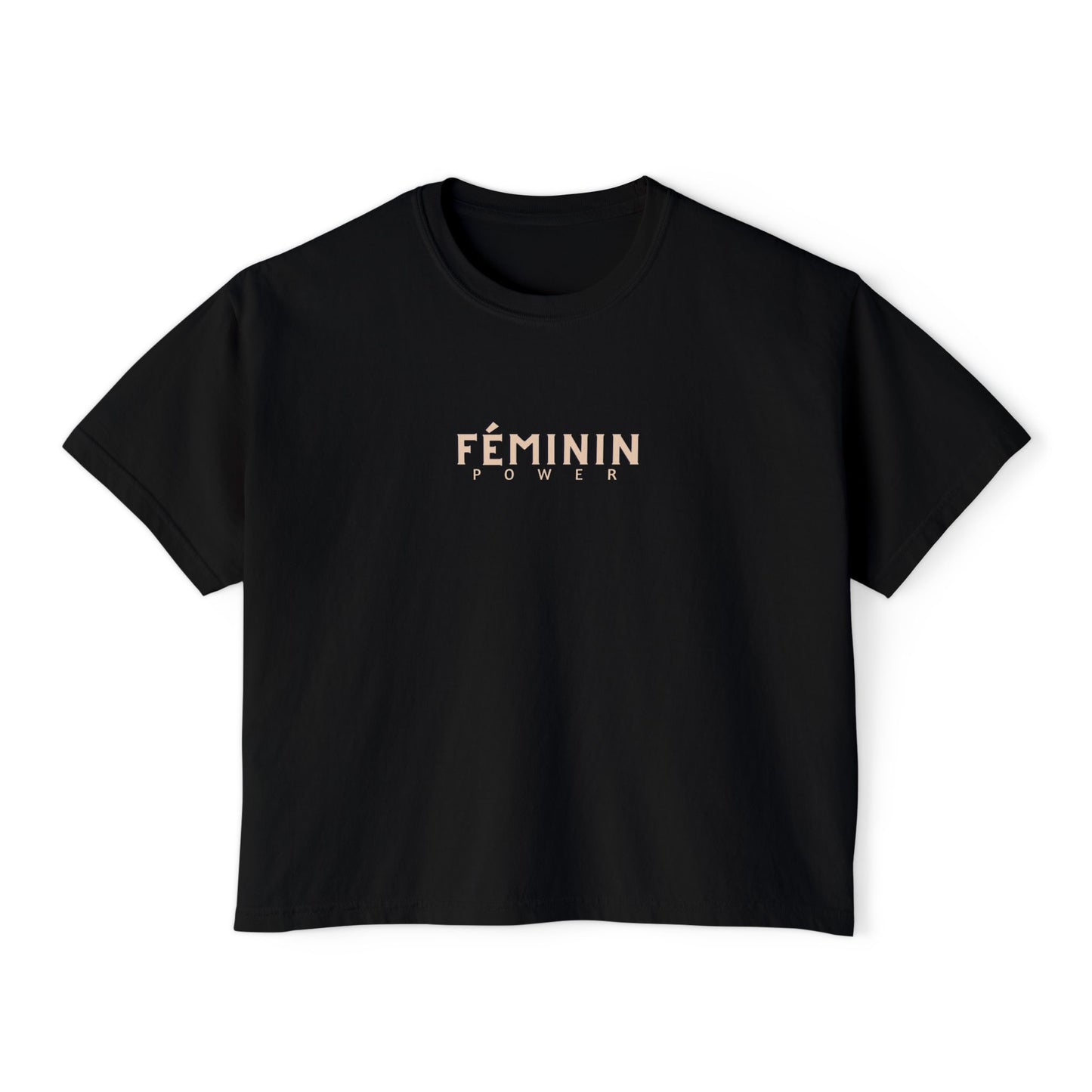 Feminine Power Boxy Crop T-Shirt