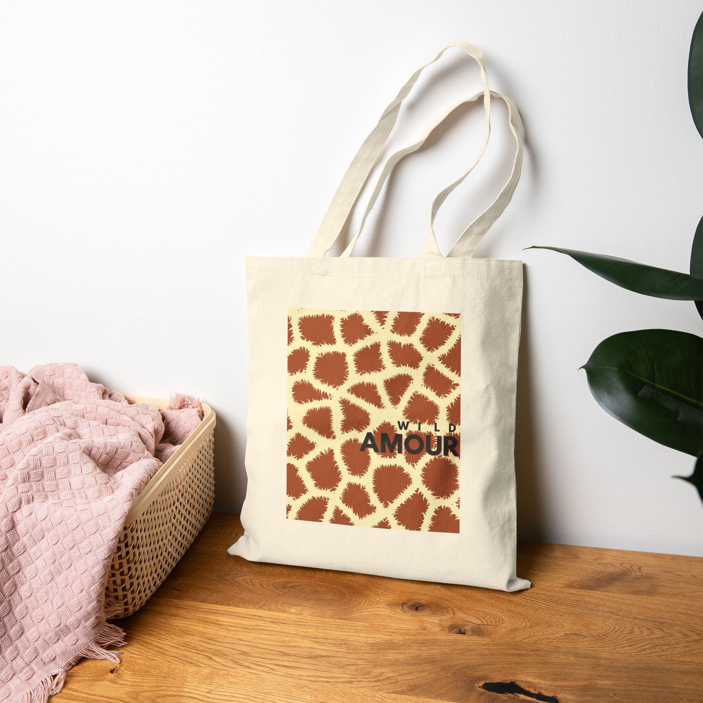 Animal Print Canvas Tote Bag - Wild Amour