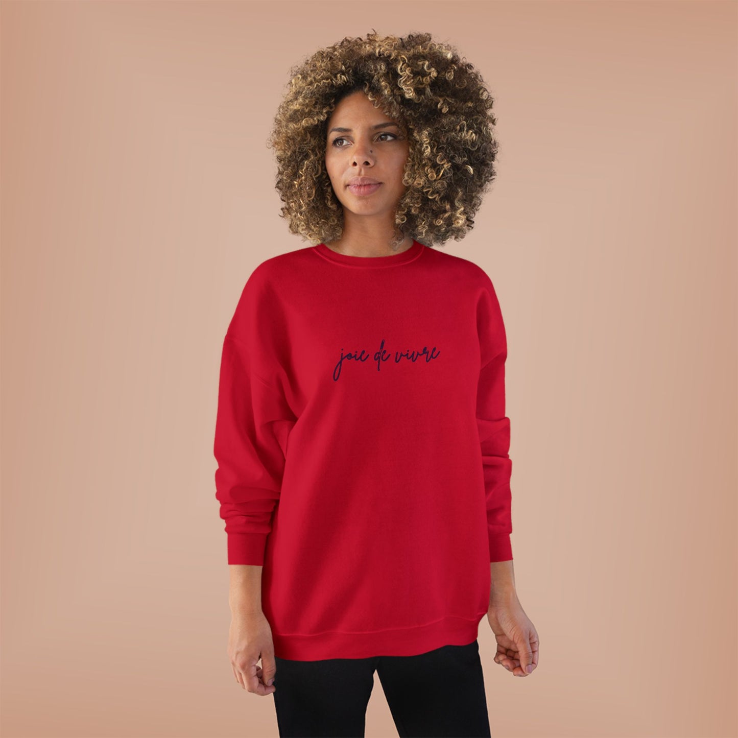Elegant Joie de Vivre Sweatshirt, French Style Jumper