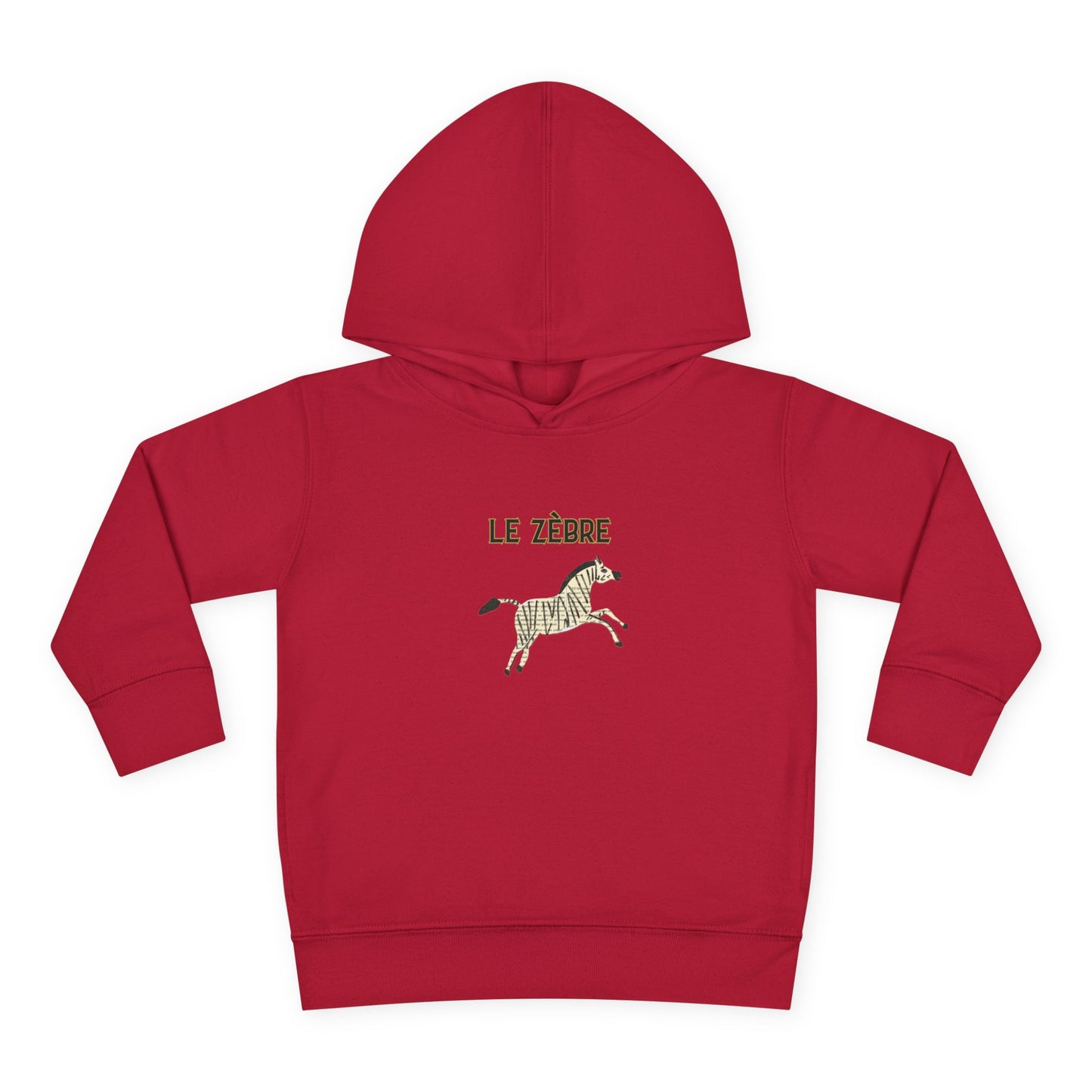 Le Zèbre Toddler Fleece Hoodie, Pullover Hoodie