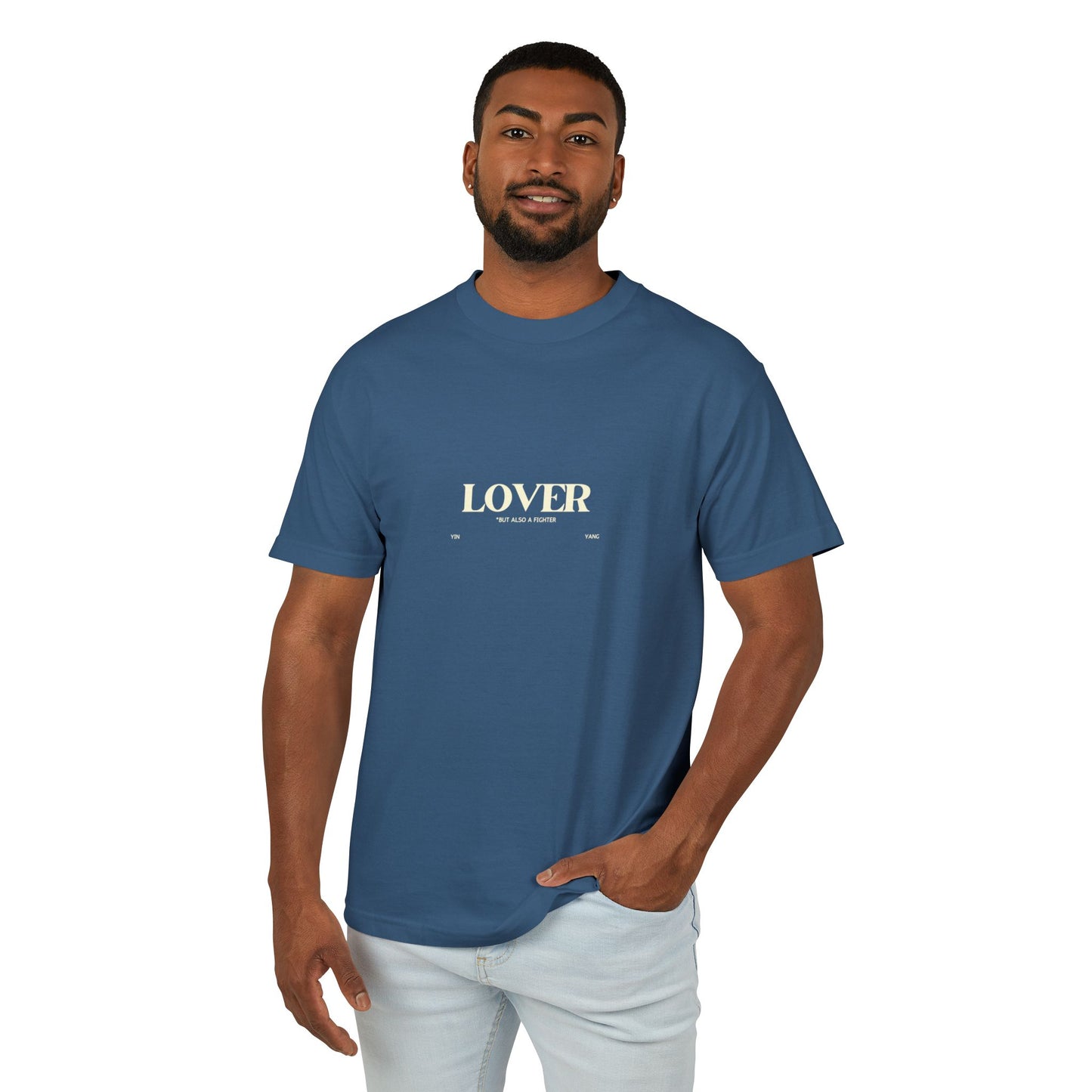 Yin/Yang Lover-Fighter Tee, Vintage Colors