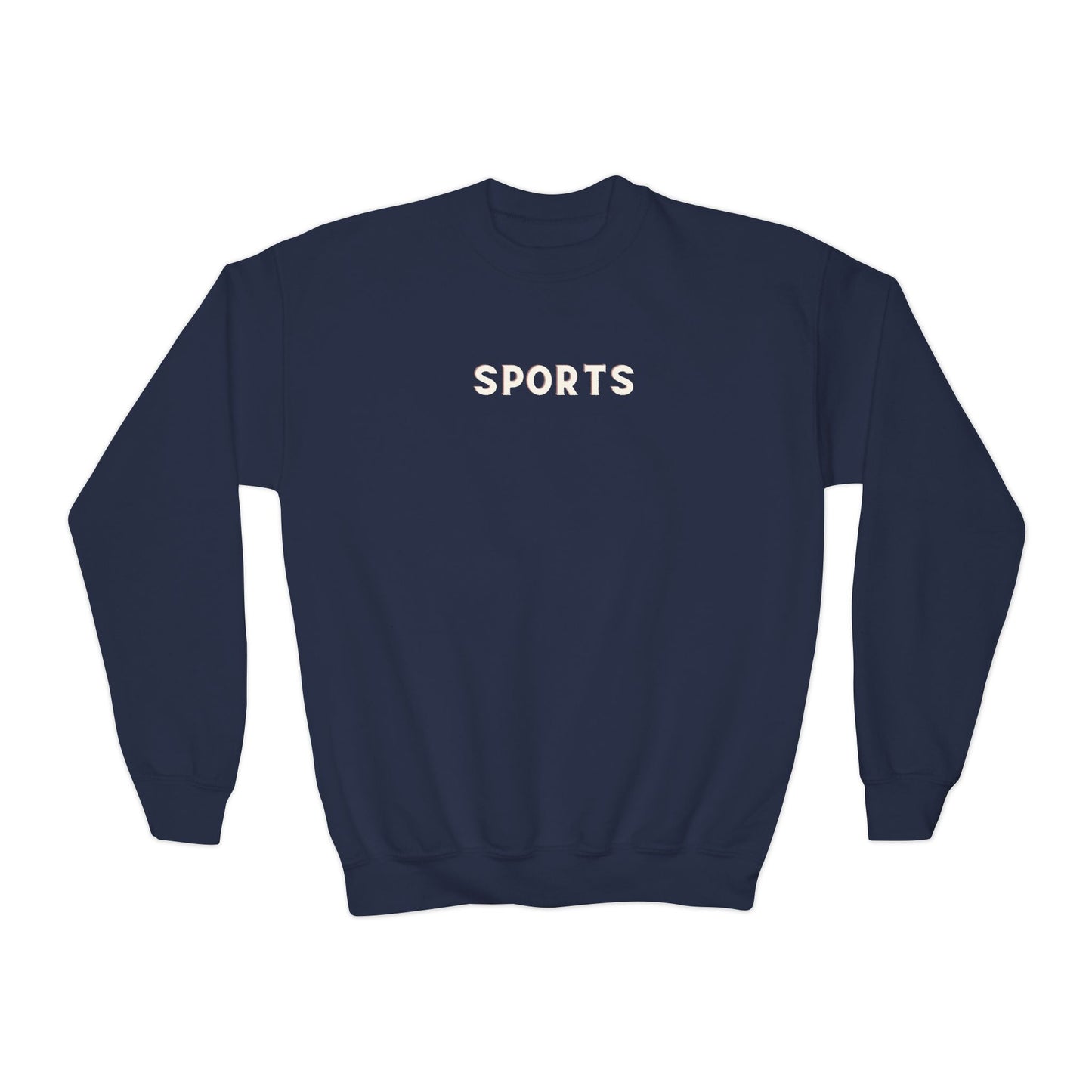 Youth SPORTS Crewneck Sweatshirt - Stylish School Activities Pullover