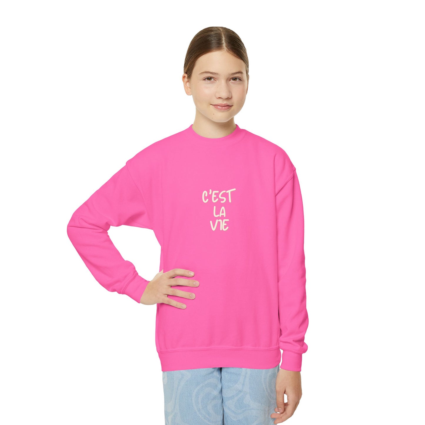 C'est La Vie Youth Crewneck Sweatshirt