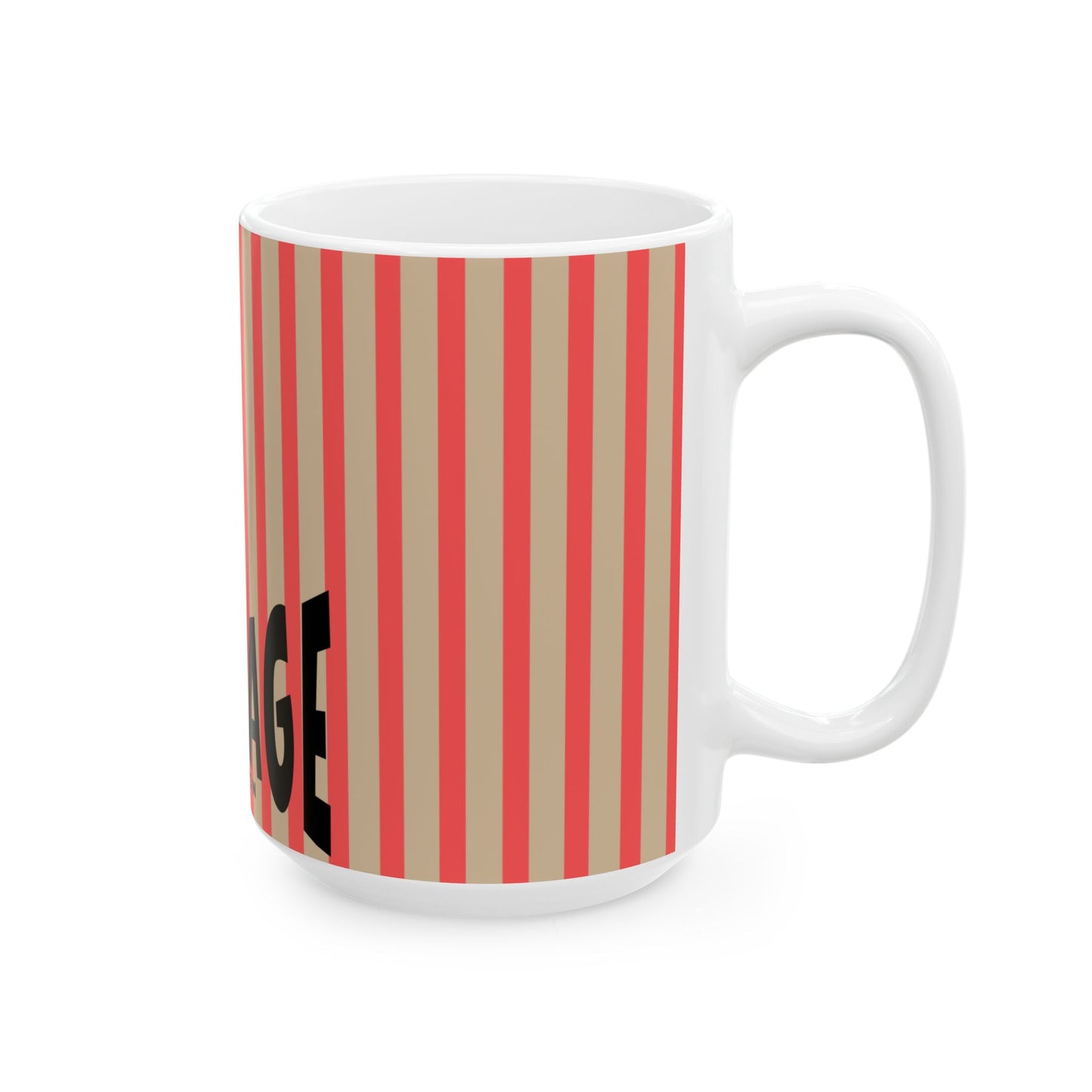 COURAGE - Pass it On- Ceramic Mug — Motivational Coffee Cup