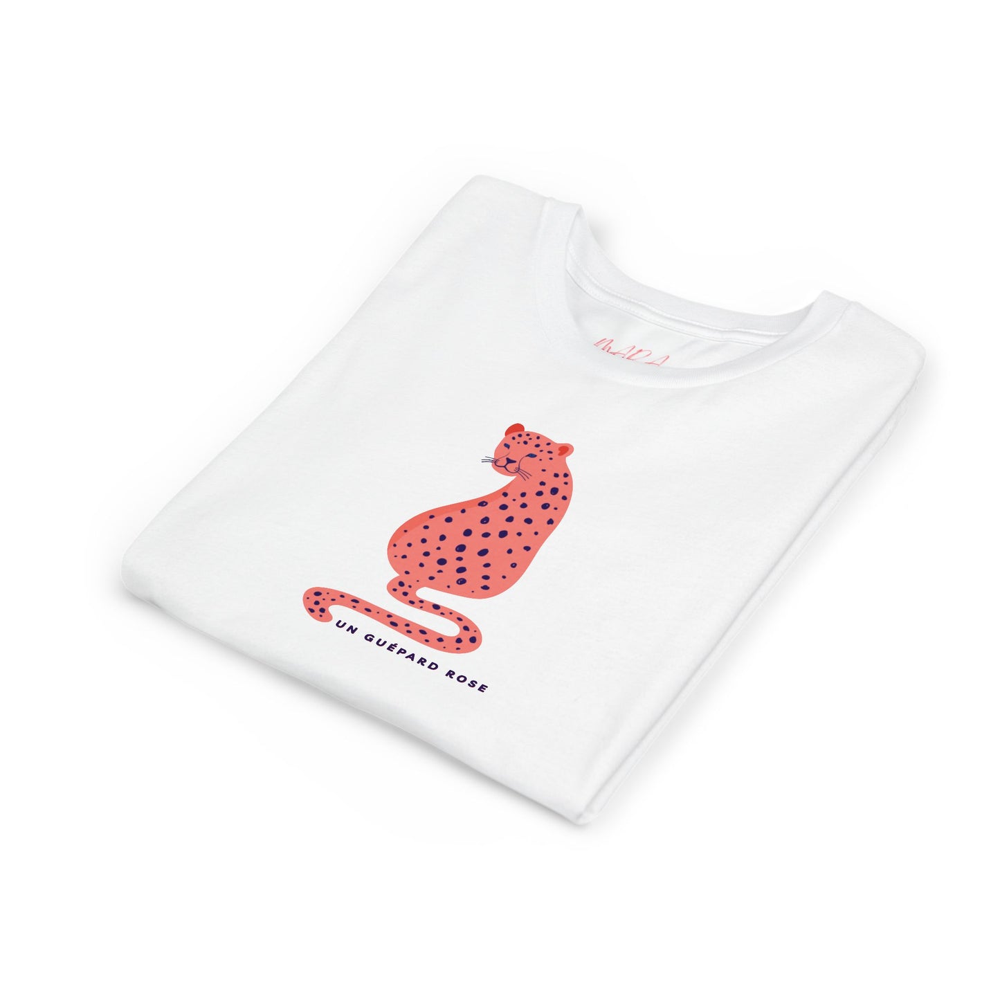 Youth Short Sleeve Tee, Playful Pink Leopard Design