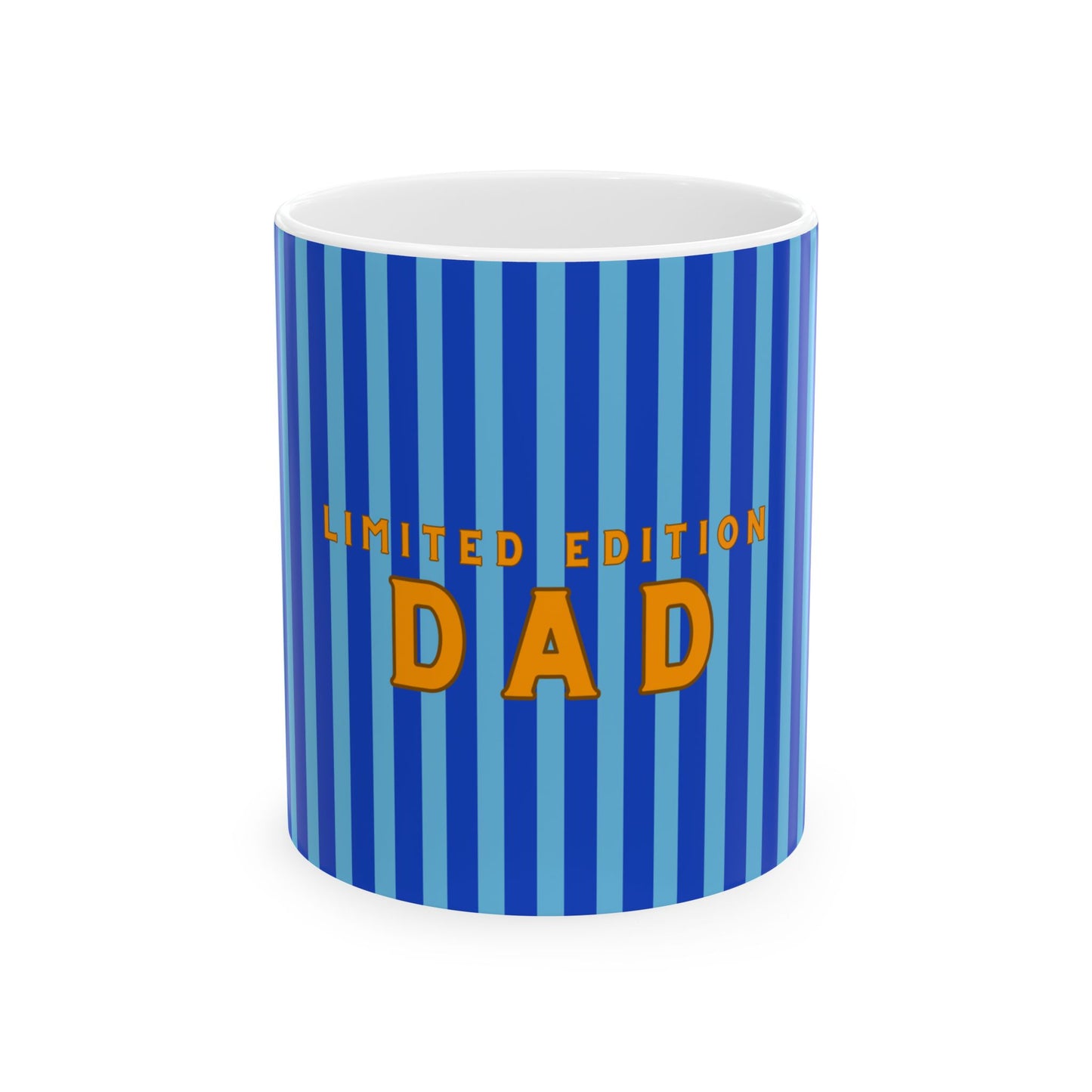 Limited Edition DAD Blue Ceramic Mug, Father's Day Mug