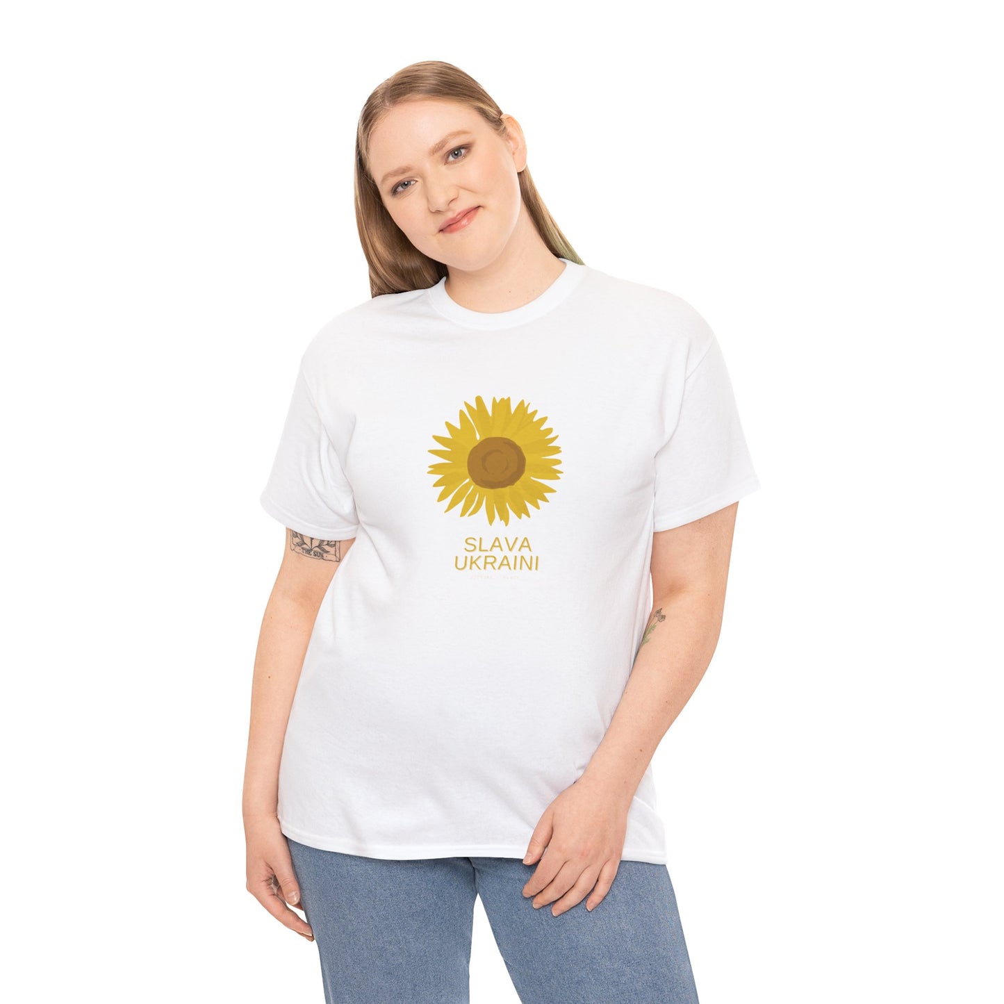 Sunflower Ukraine Tee, Slava Ukraini