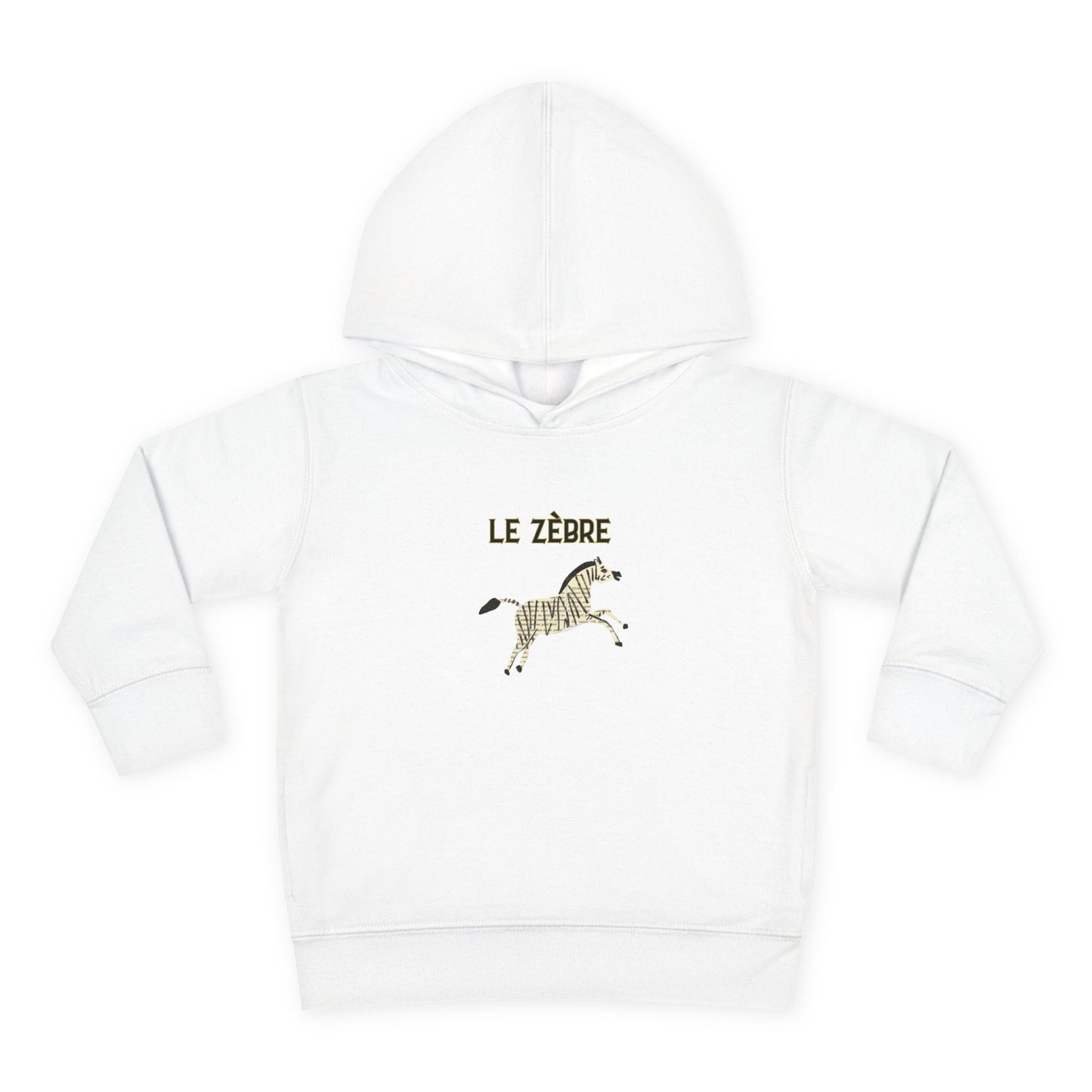 Le Zèbre Toddler Fleece Hoodie, Pullover Hoodie
