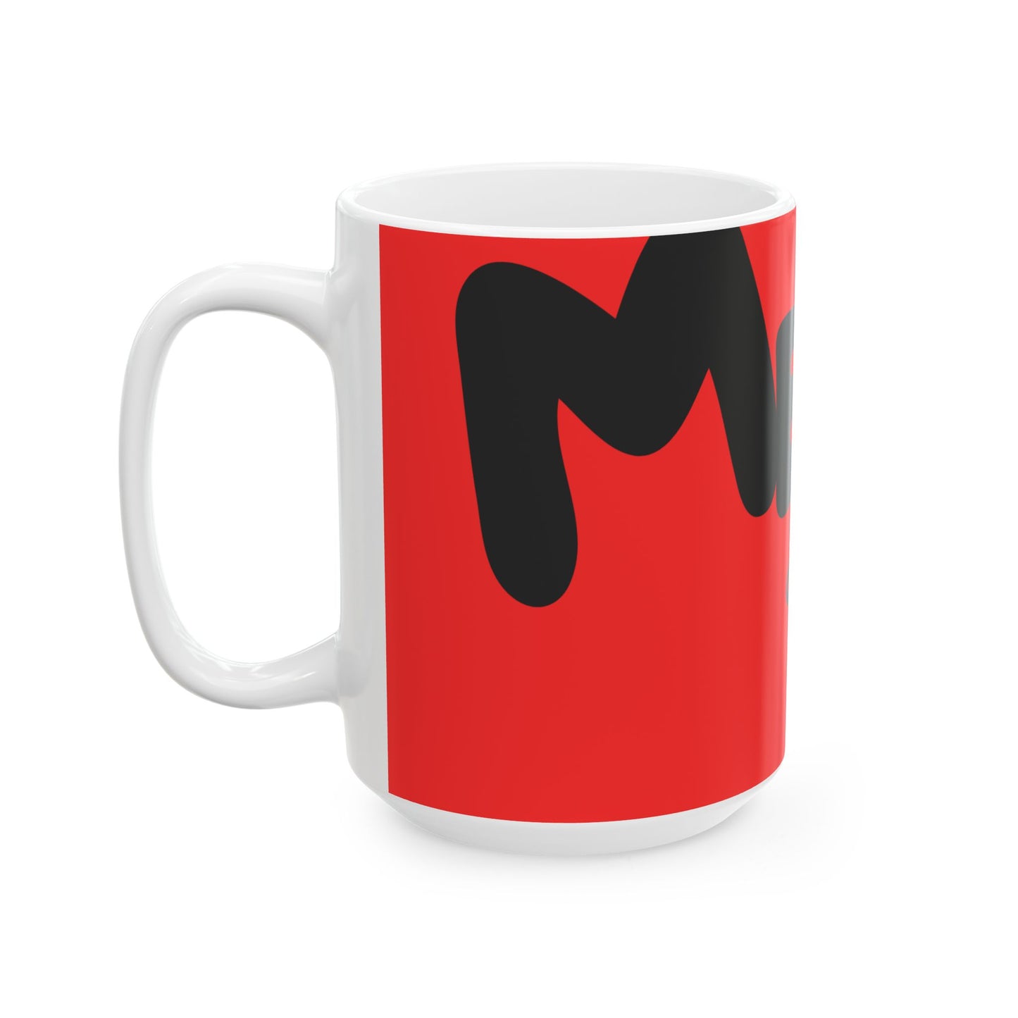 Cool Merry Christmas Ceramic Mug, RED