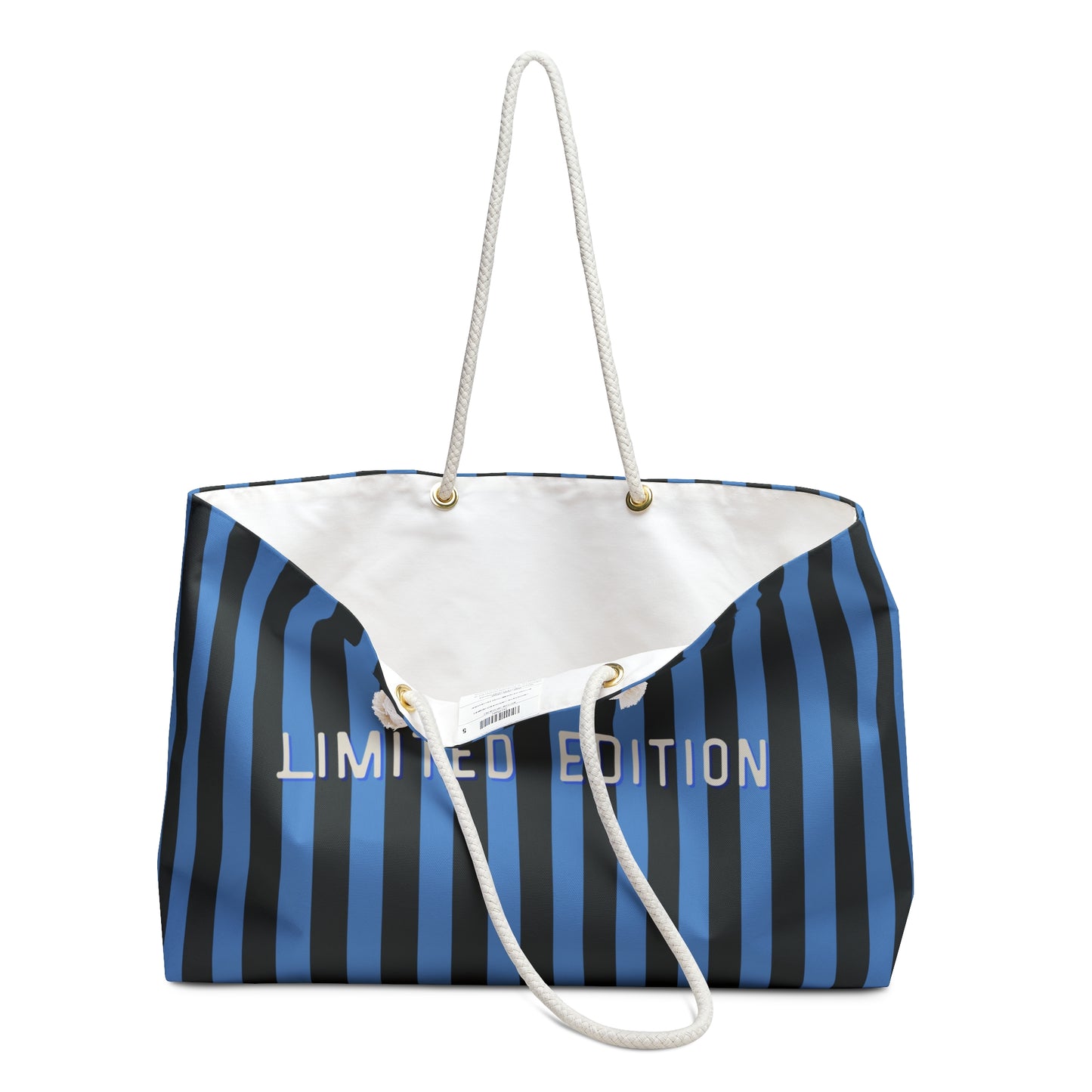 LIMITED EDITION Stylish Weekender Bag, Blue/Grey