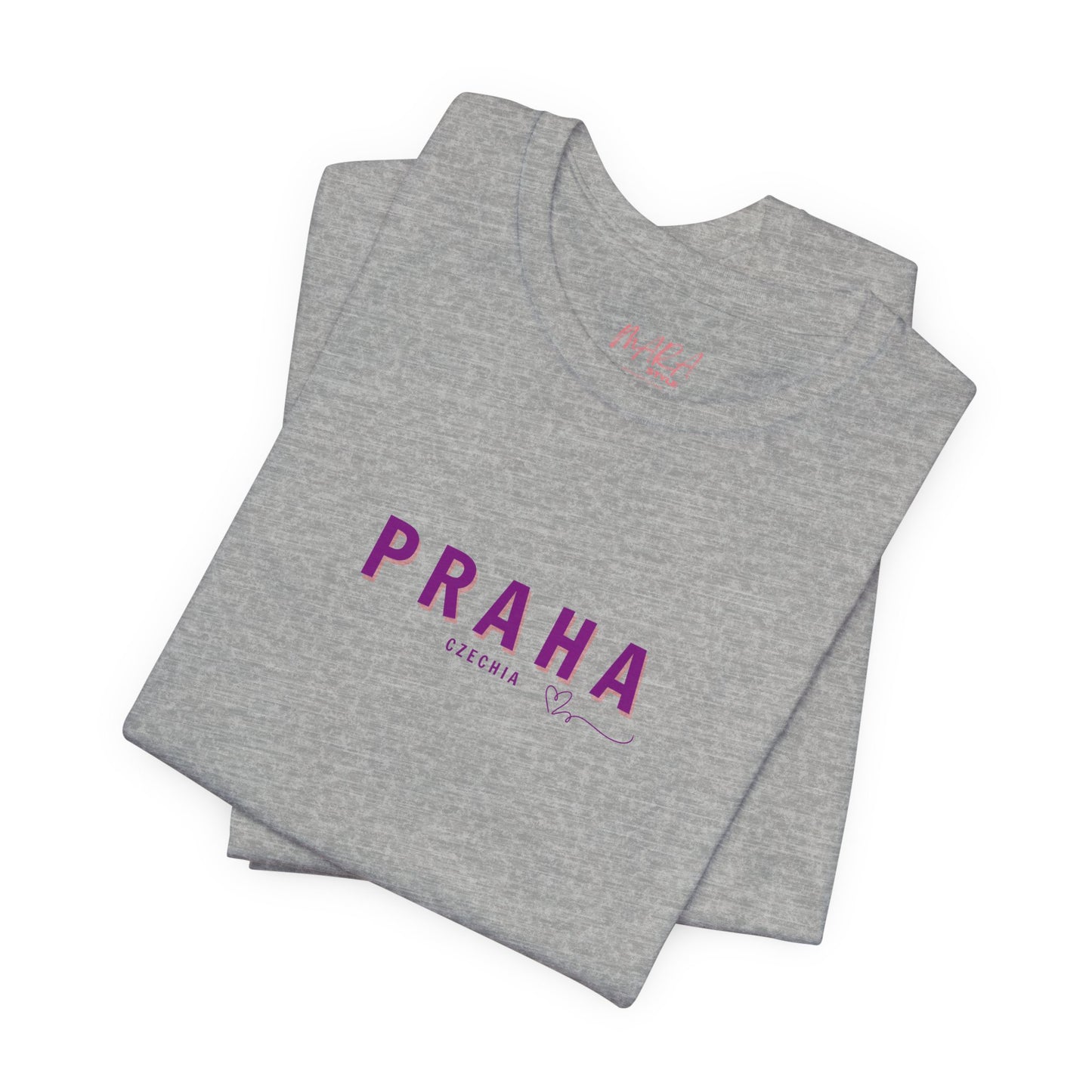PRAHA, Czechia Minimalist Tshirt, Global Nomads Edition