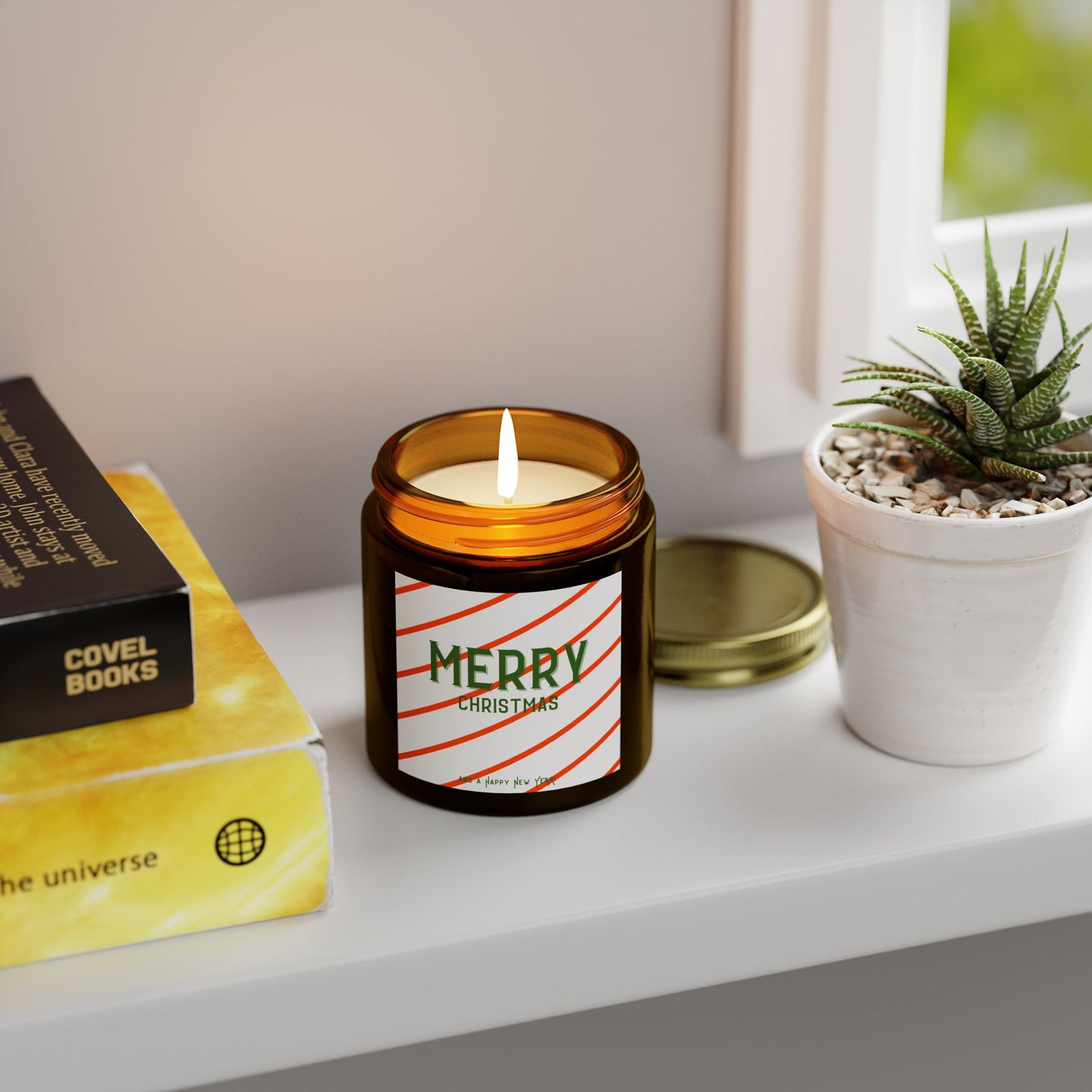 Preppy Christmas Scented Candles, Holiday Candle Set