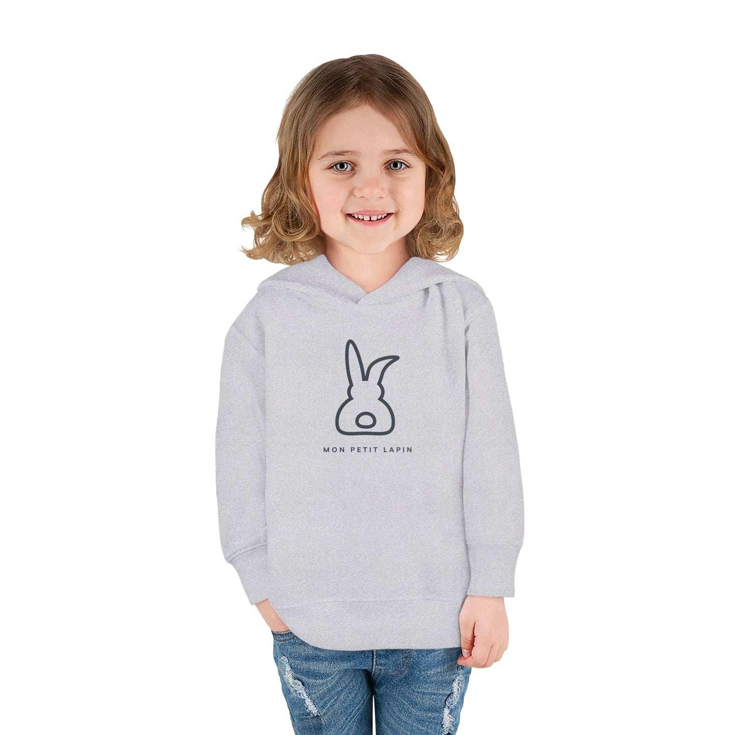 Mon Petit Lapin - Cute Toddler Fleece Hoodie Pullover