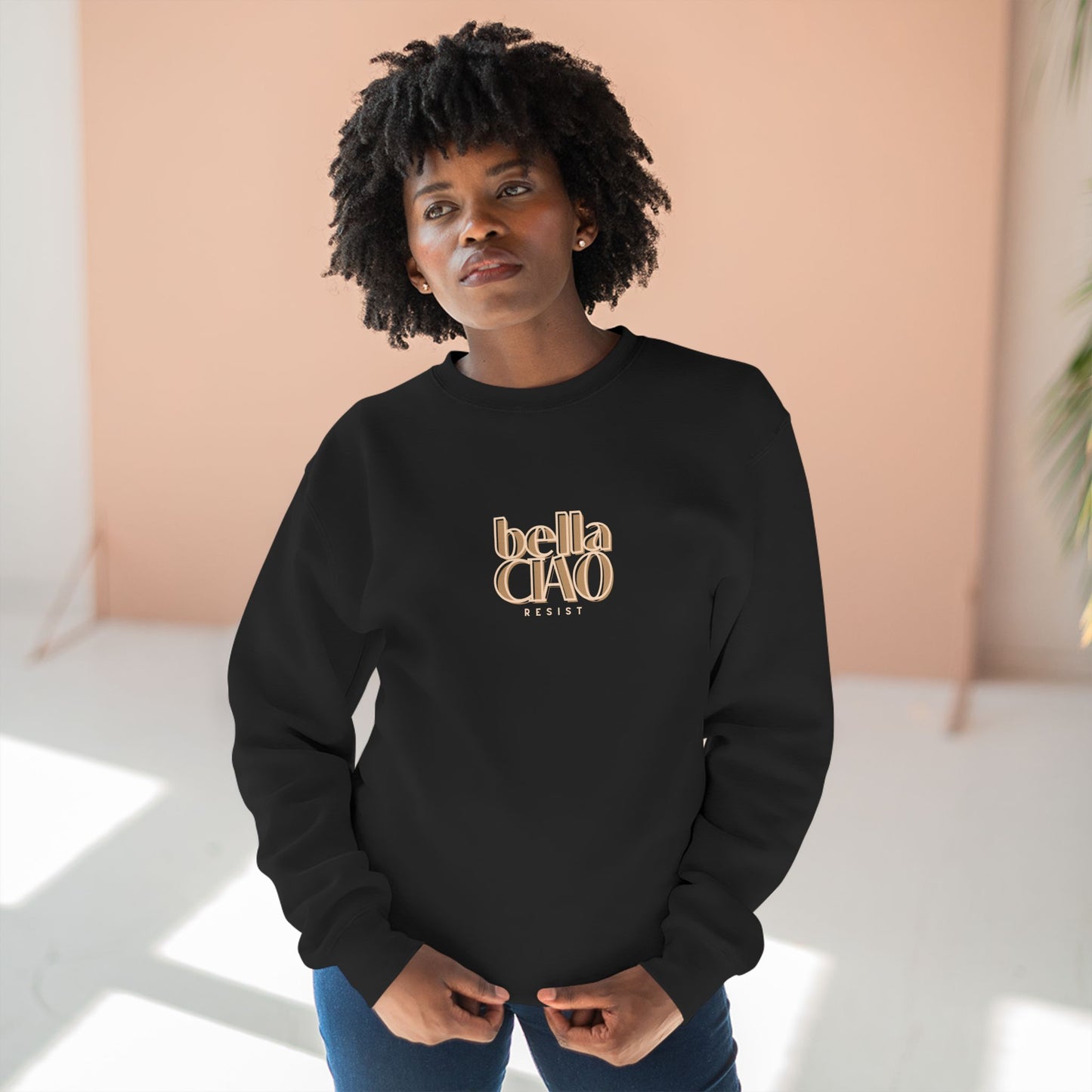 Crewneck Sweatshirt BELLA CIAO Antifascist mantra