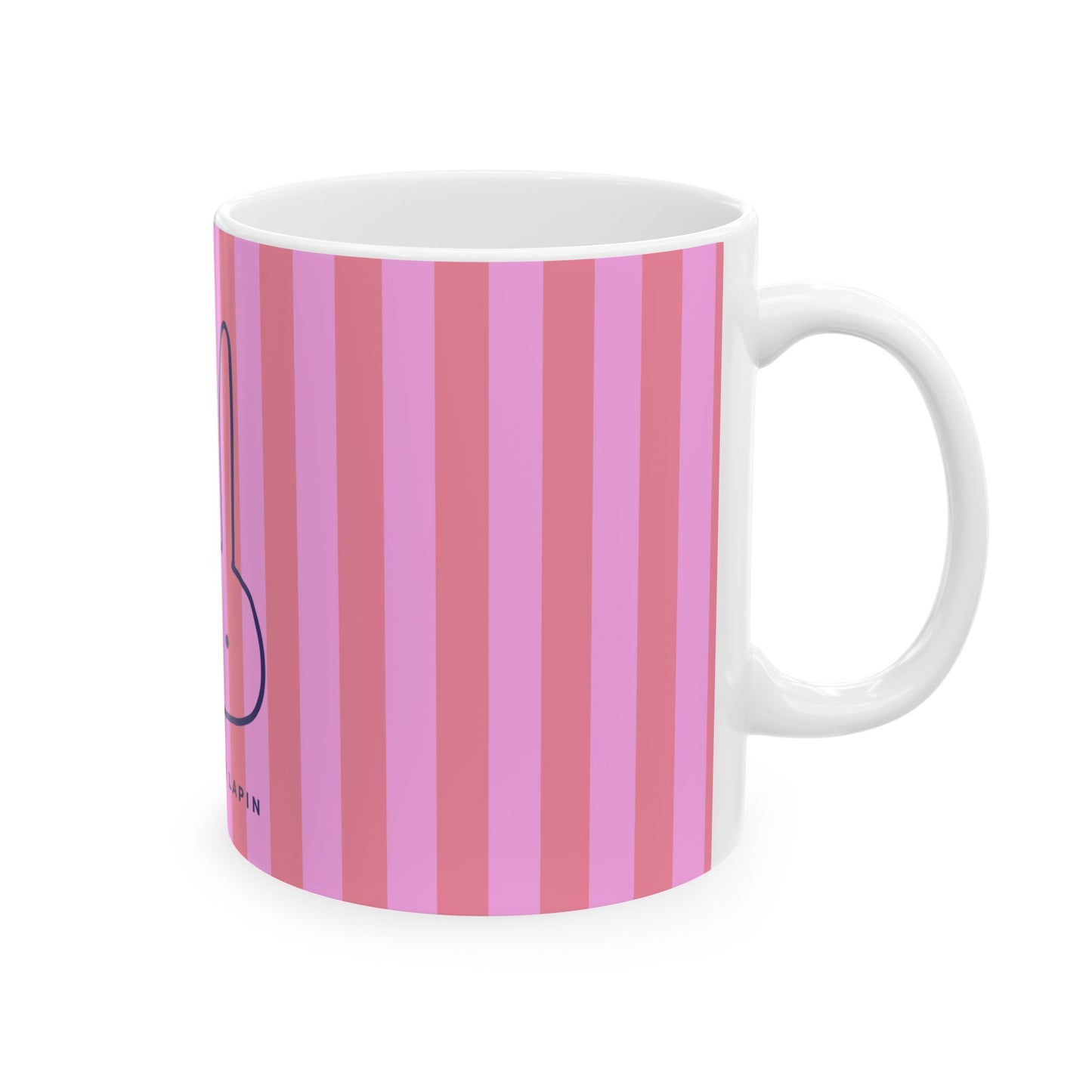 Whimsical Bunny Ceramic Mug, Mon Petit Lapin
