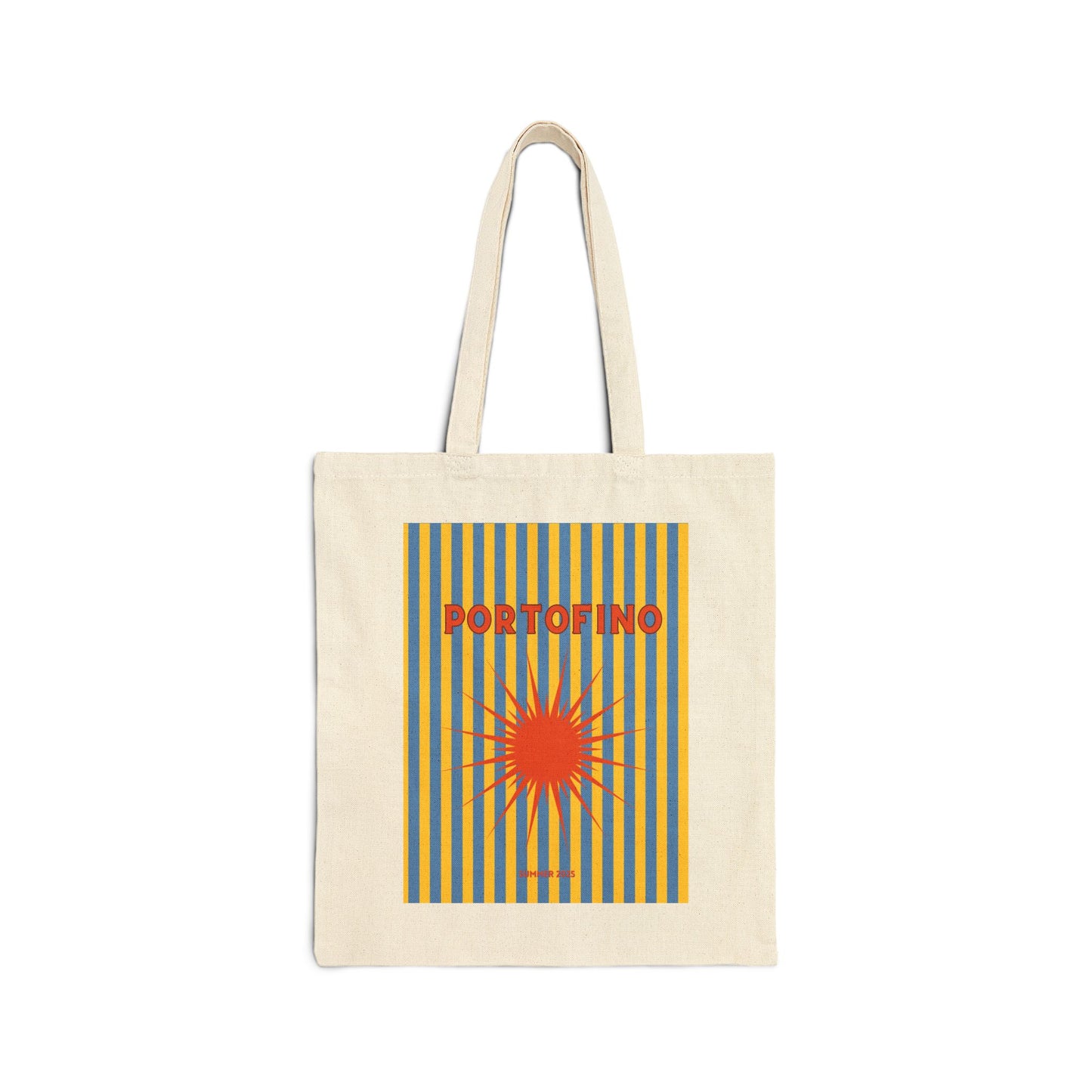 Portofino Summer Canvas Tote Bag
