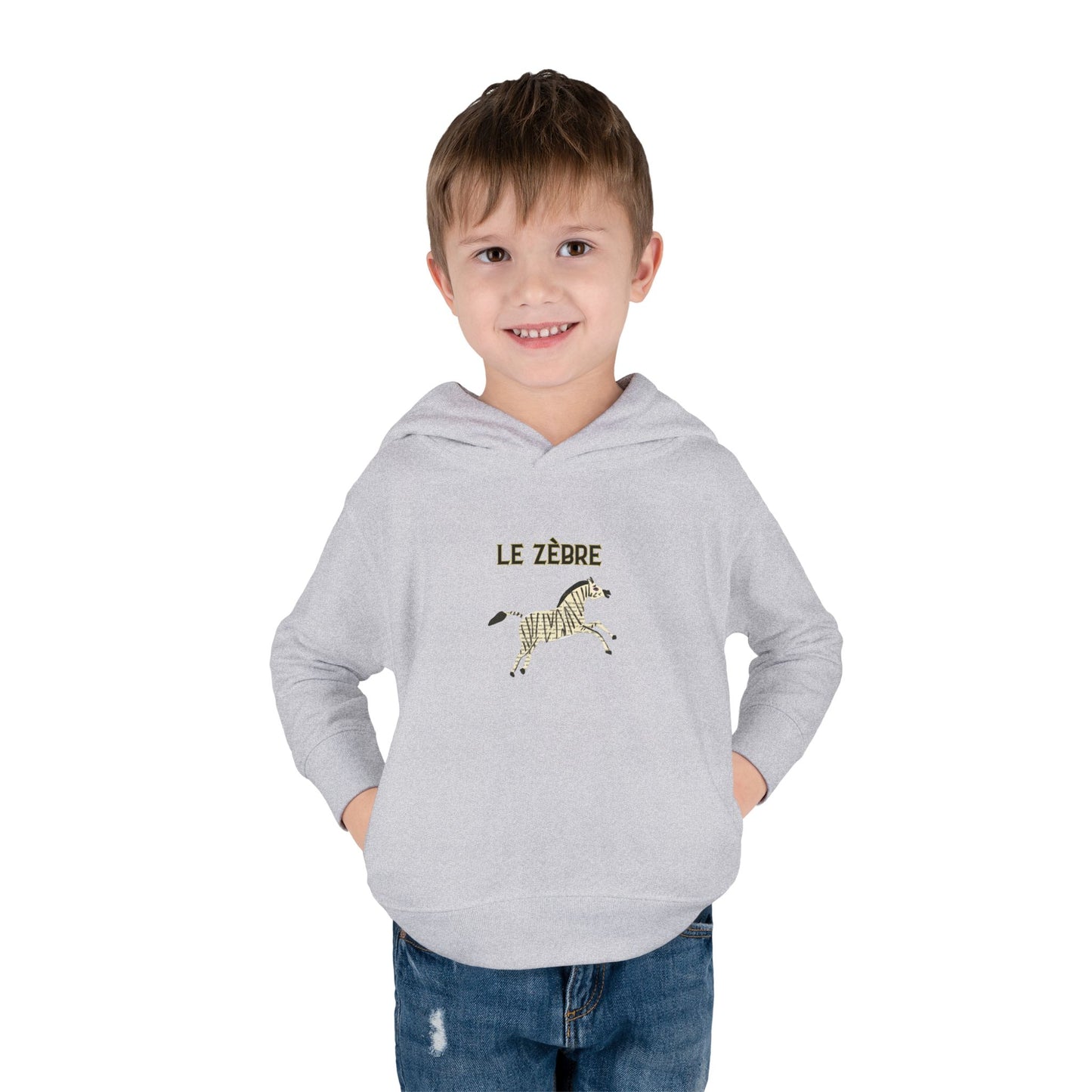 Le Zèbre Toddler Fleece Hoodie, Pullover Hoodie