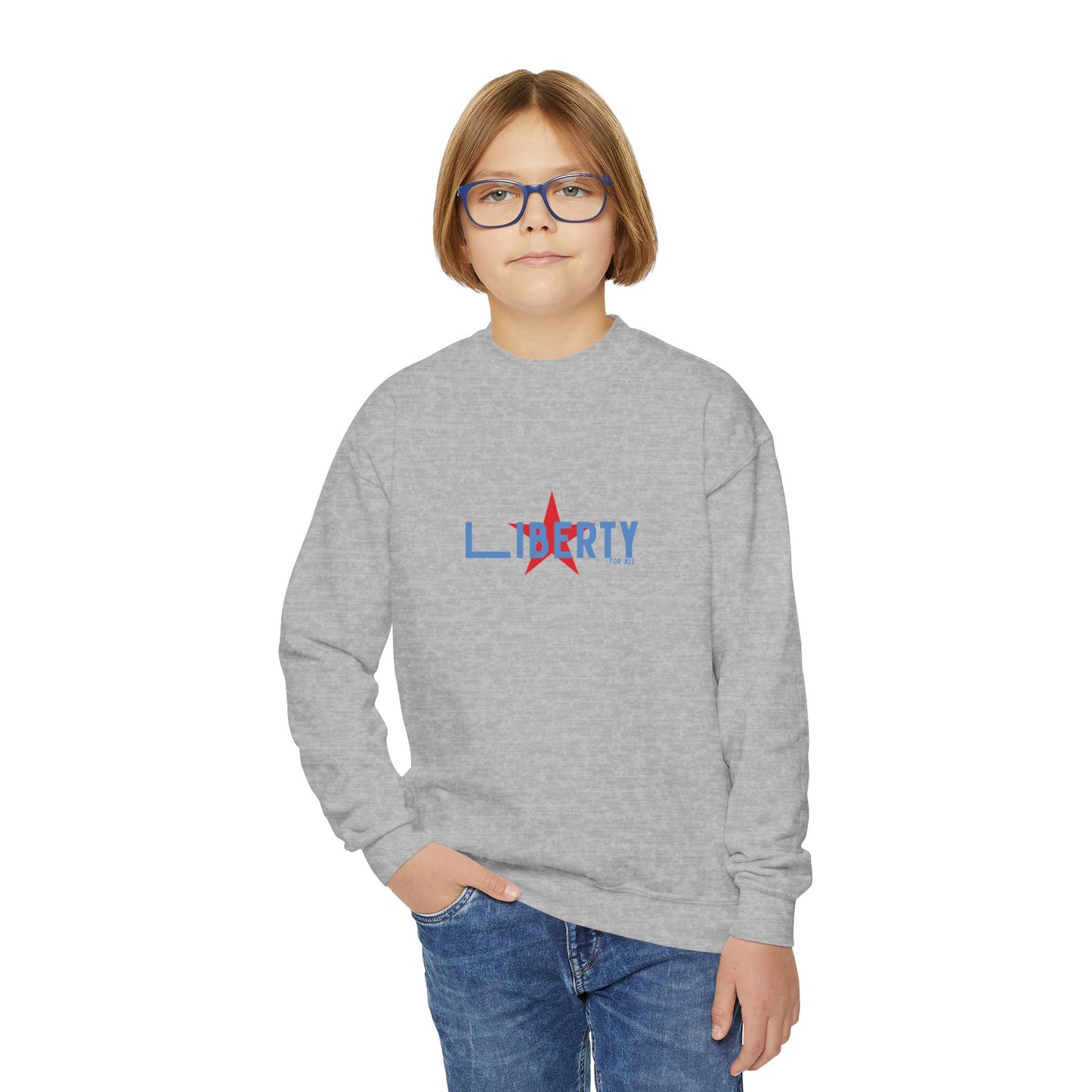 LIBERTY Star Youth Crewneck Sweatshirt
