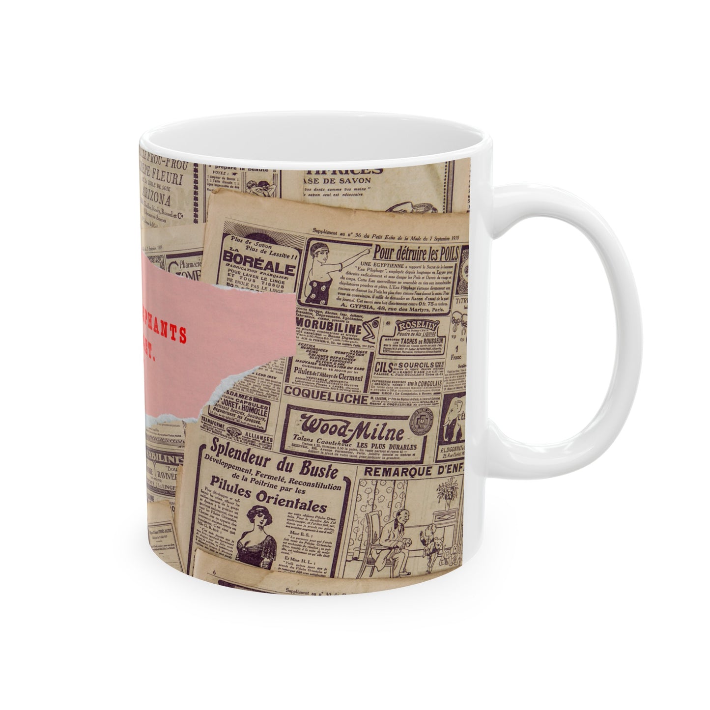 Witty Coffee Mug, Dorothy Parker Quote