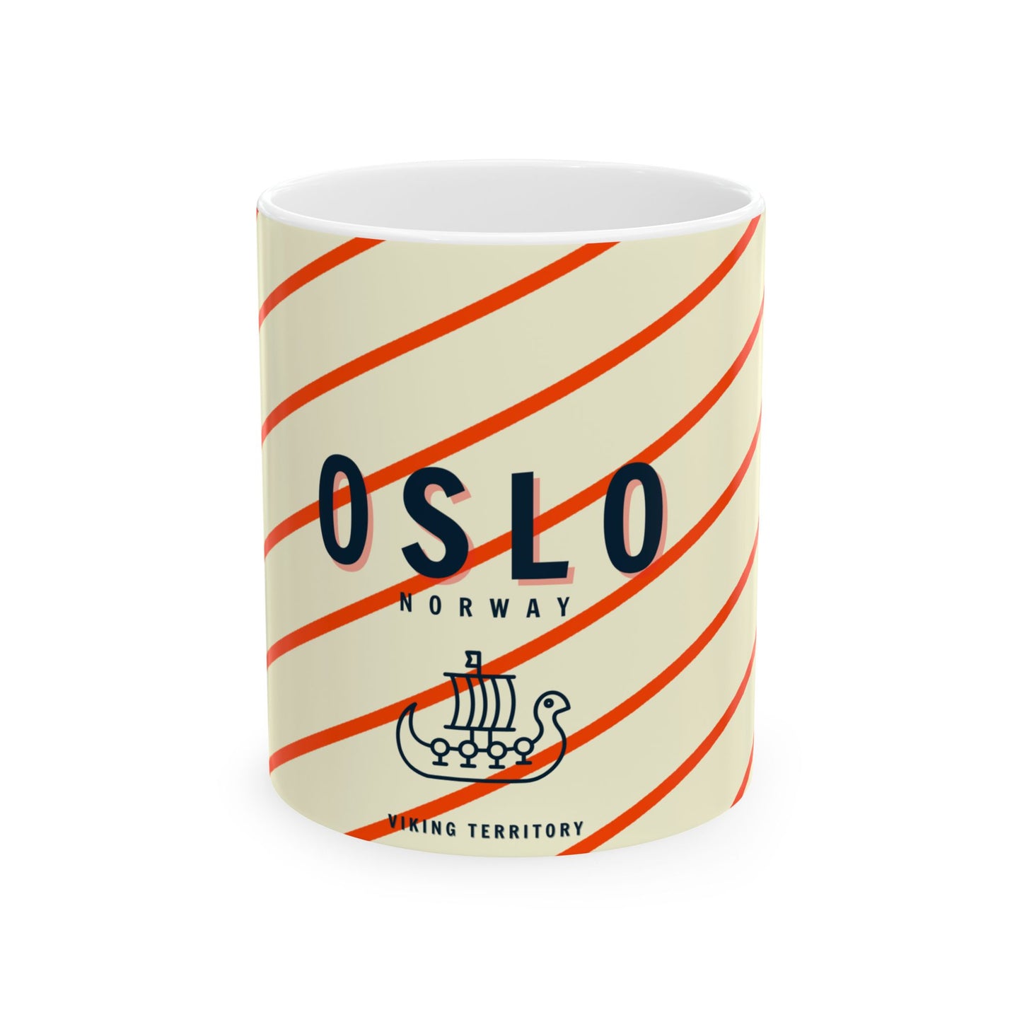 OSLO, Norway Preppy Mug, Viking Territory