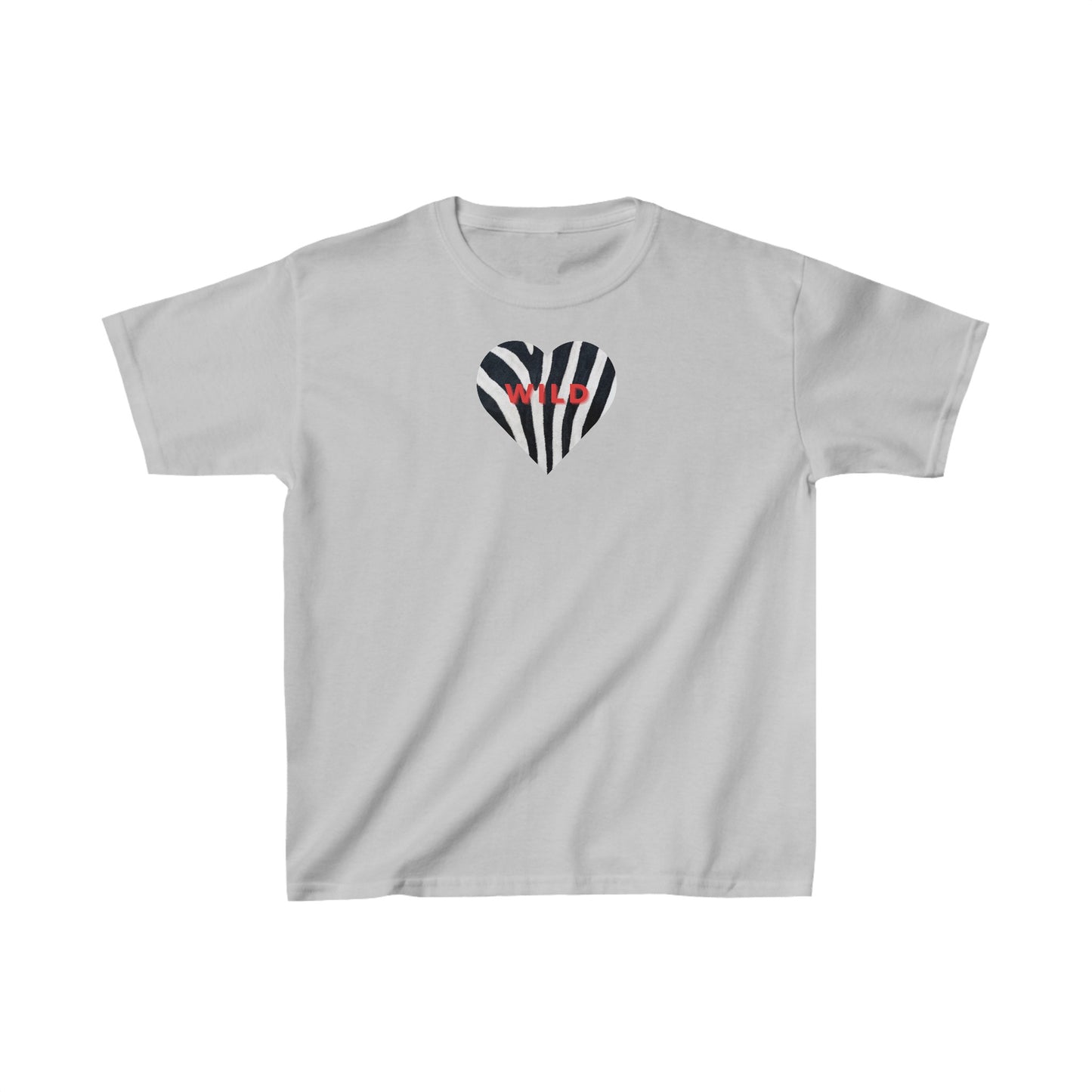 Zebra Heart Tee | Kids Animal Print