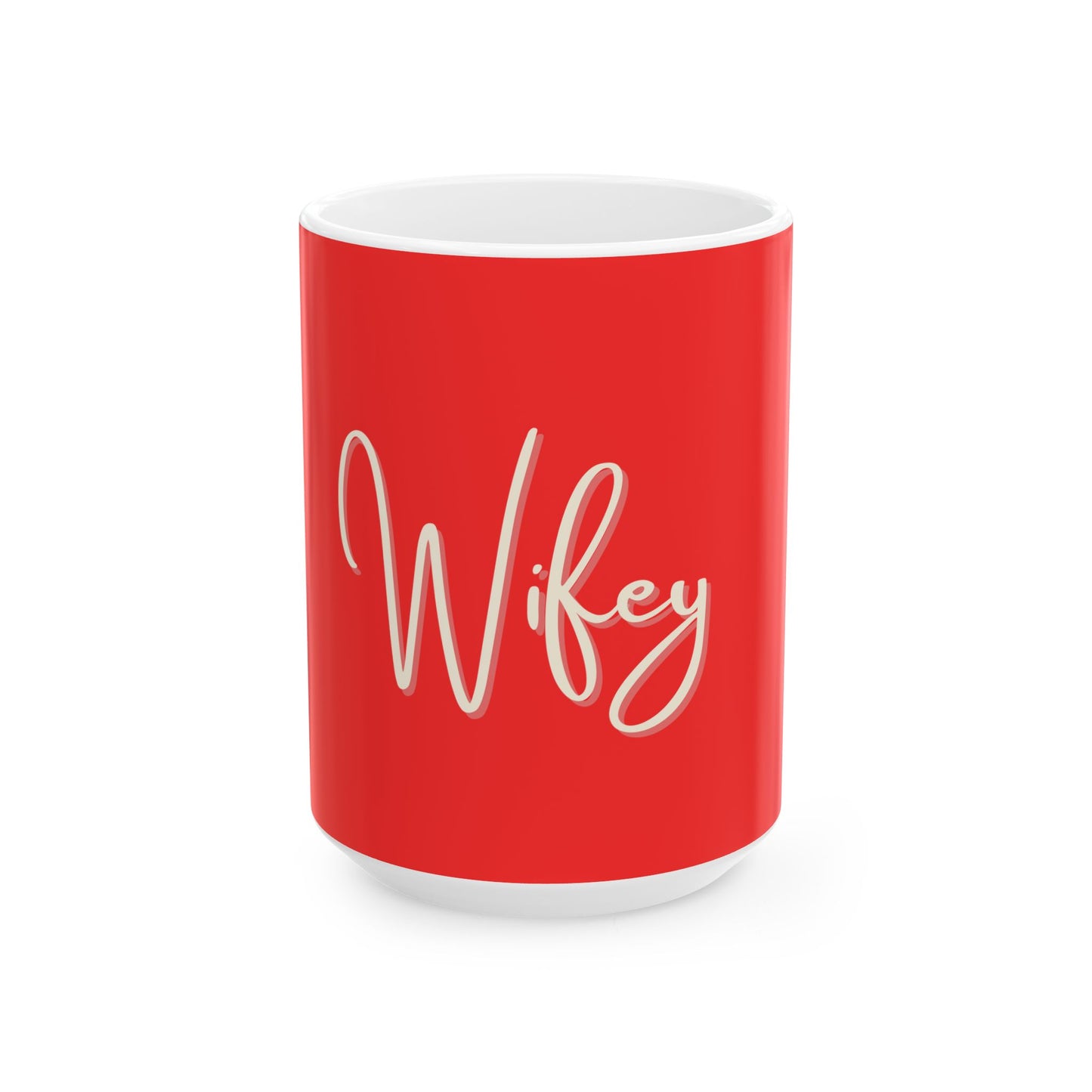 Wifey Red Ceramic Mug