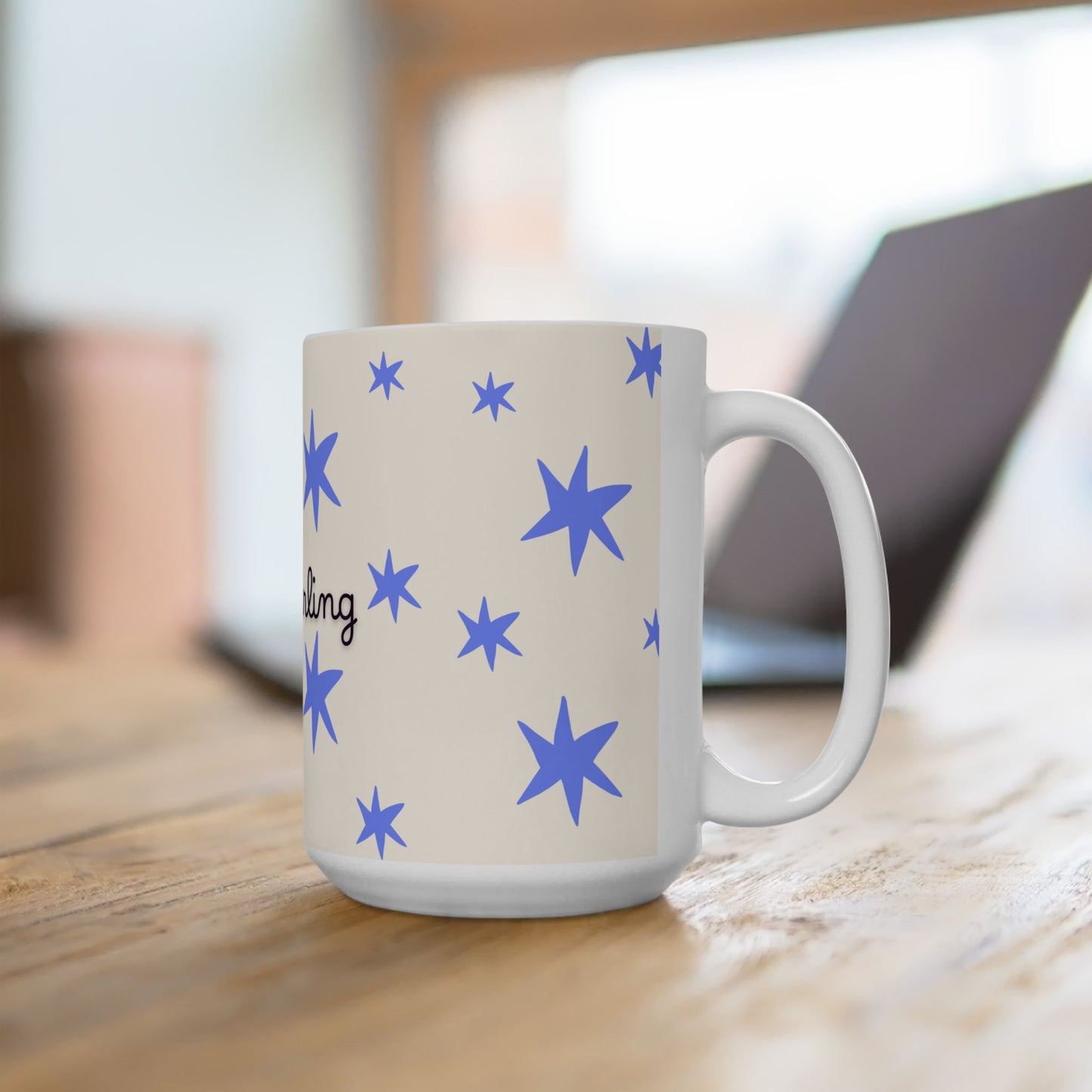 My Darling Ceramic Mug, Periwinkle — Romantic Coffee Cup (11oz/15oz)
