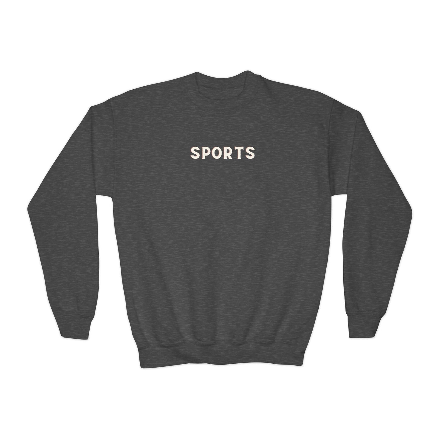 Youth SPORTS Crewneck Sweatshirt - Stylish School Activities Pullover