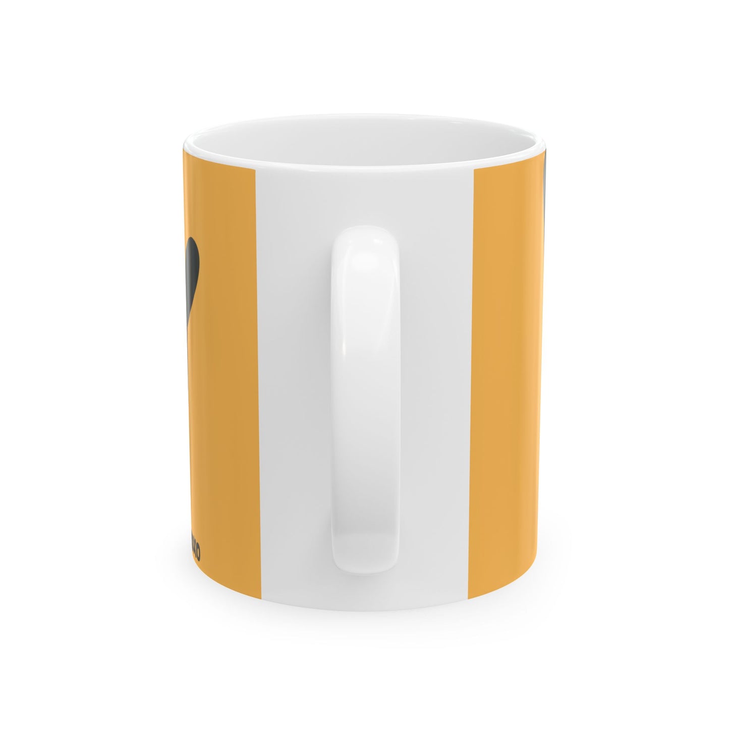 Ceramic Mug, Cute Happy Birthday Mug -YELLOW