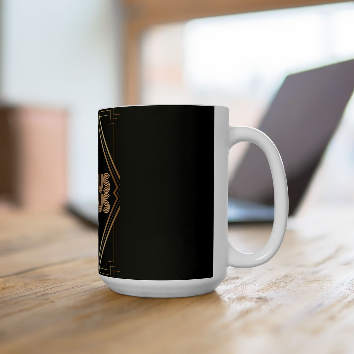Hocus Pocus Elegant Ceramic Mug — Gold Art Deco Halloween Coffee Cup (11oz, 15oz)