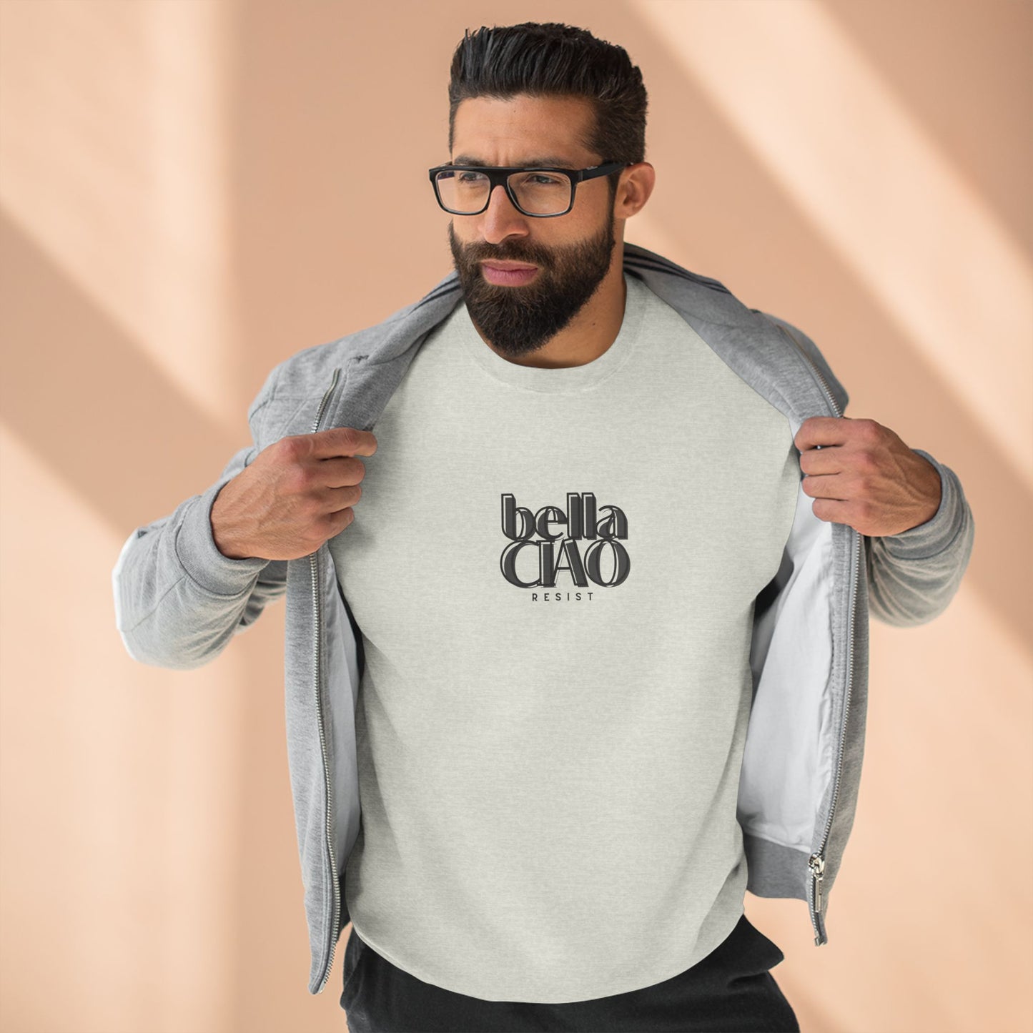 Crewneck Sweatshirt BELLA CIAO Antifascist mantra