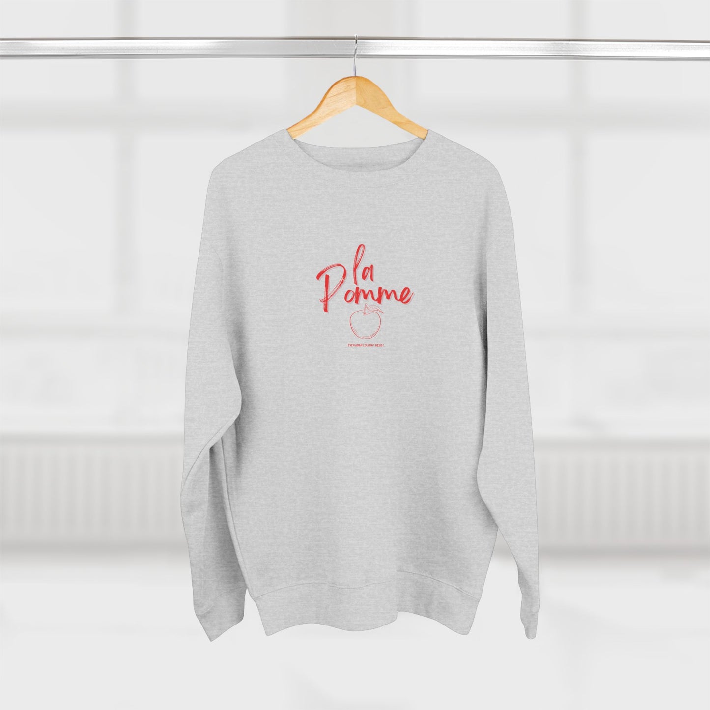 La Pomme Crewneck Sweatshirt, French Preppy