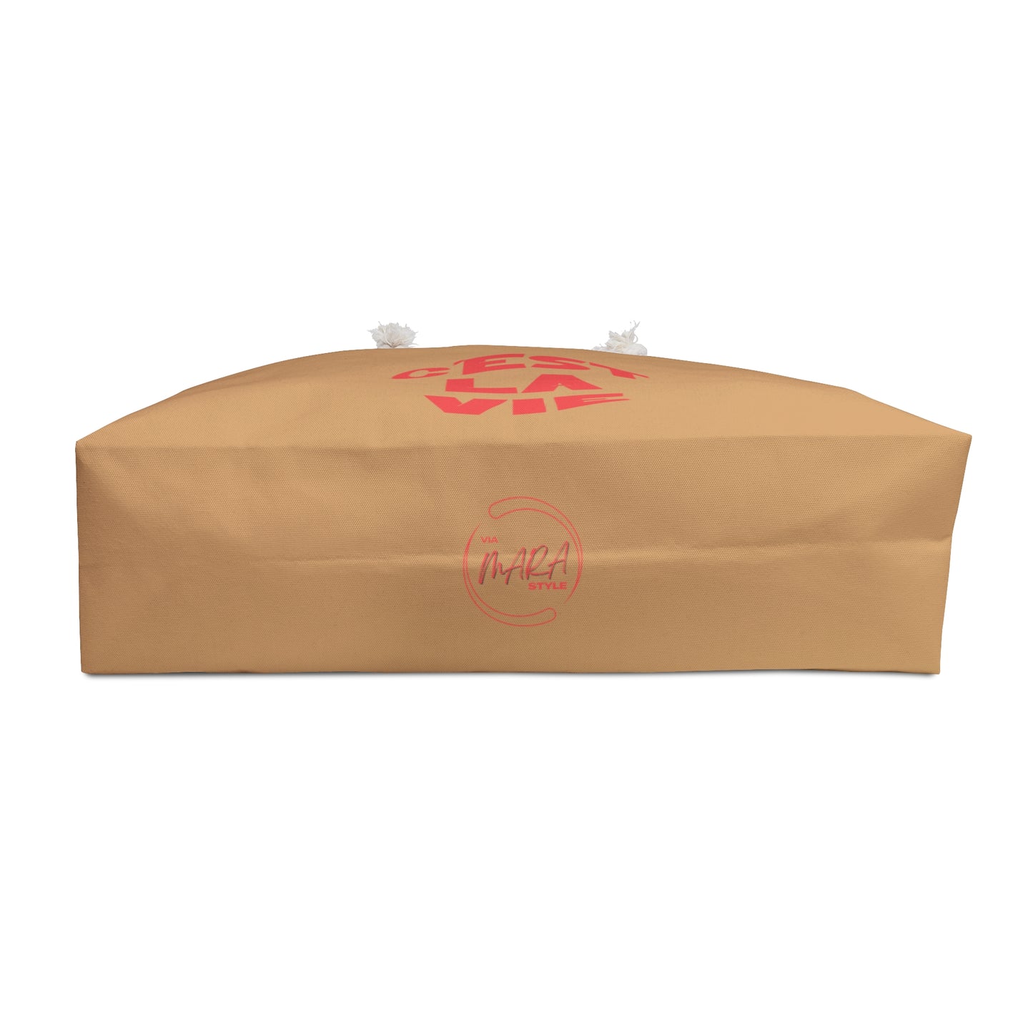 C'est La Vie Oversized Beach Bag, TAN