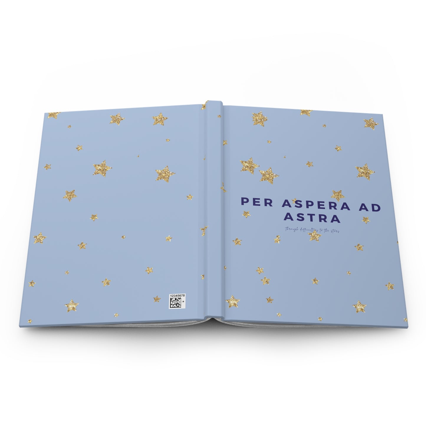 Hardcover Journal Matte - Per aspera ad astra - Latin Quote