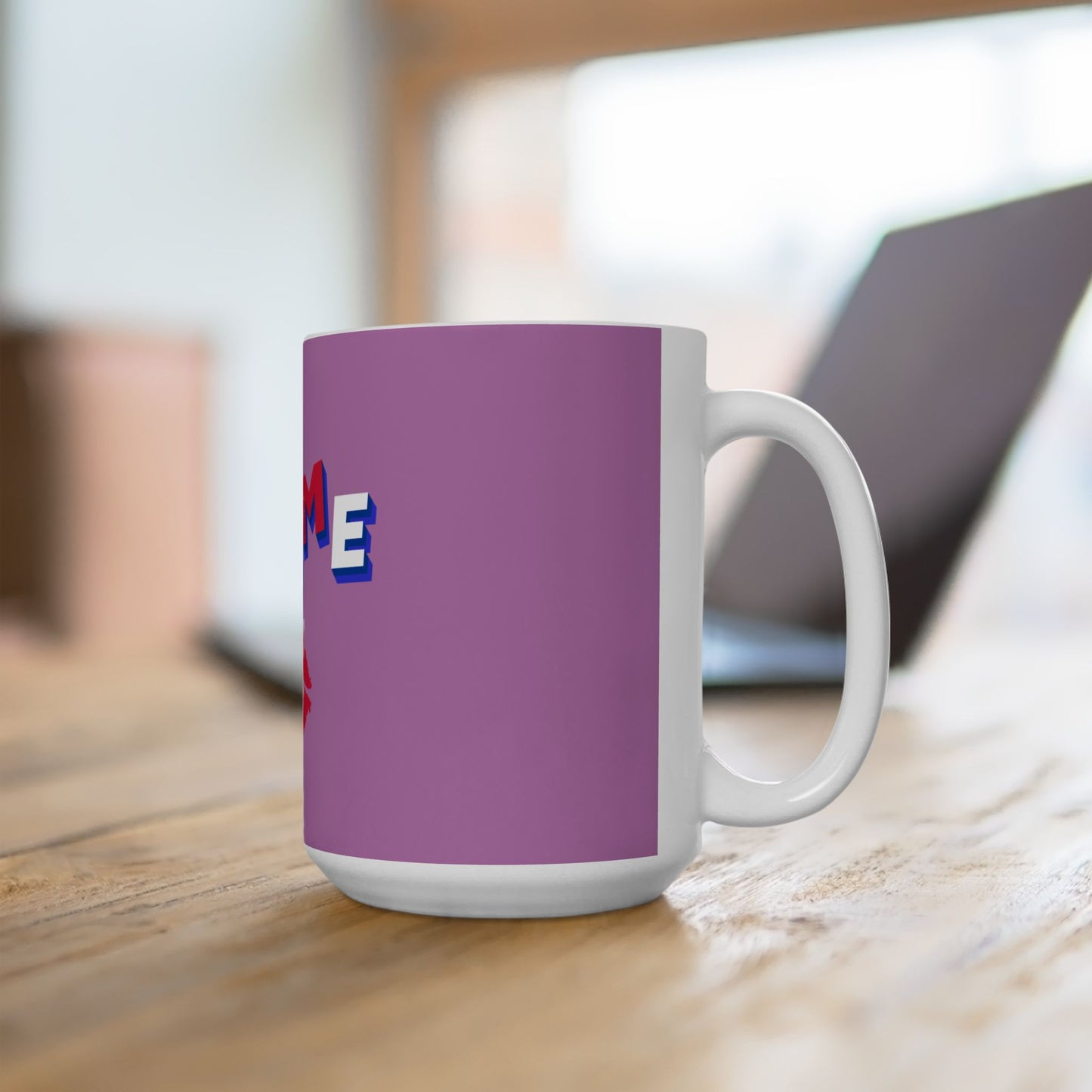 Femme Kiss Ceramic Mug, VIOLET —WIFE Coffee Cup