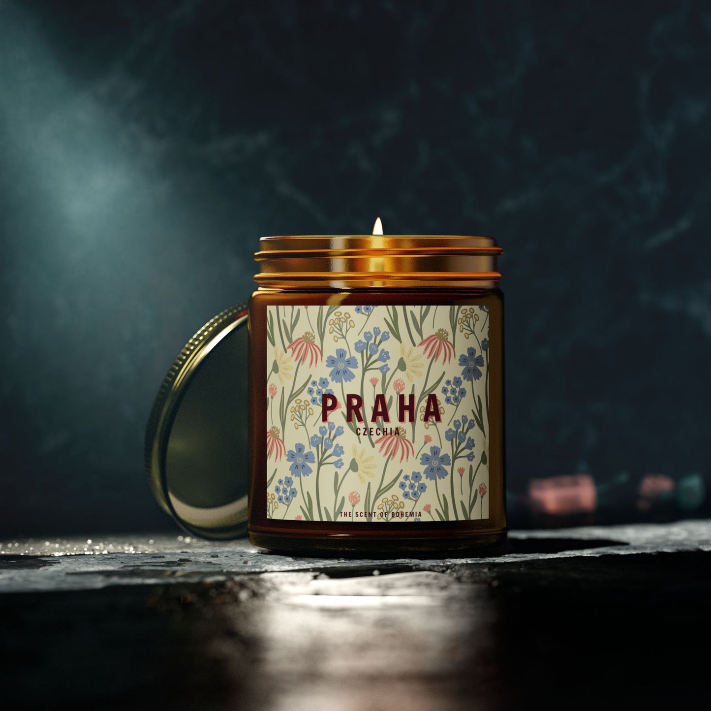 The Scent of Bohemia, PRAHA Scented Candle, Midnight Blackberry