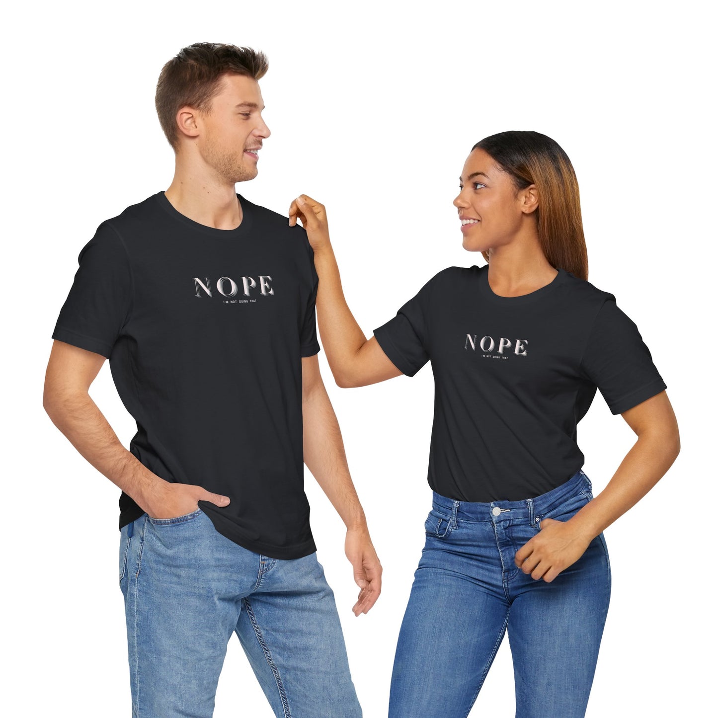 Unisex NOPE Design Jersey Short Sleeve Tee
