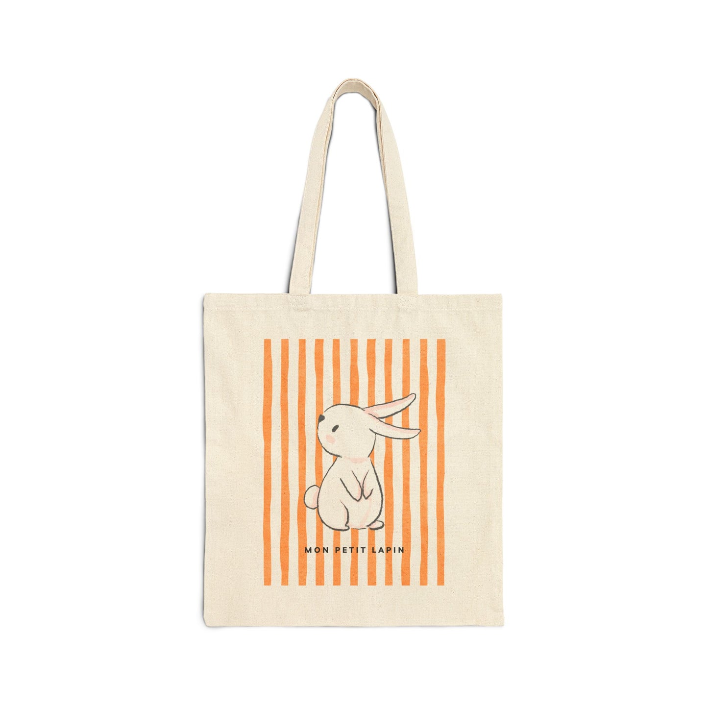 Kid's Cotton Tote Bag, My Little Bunny Mon Petit Lapin