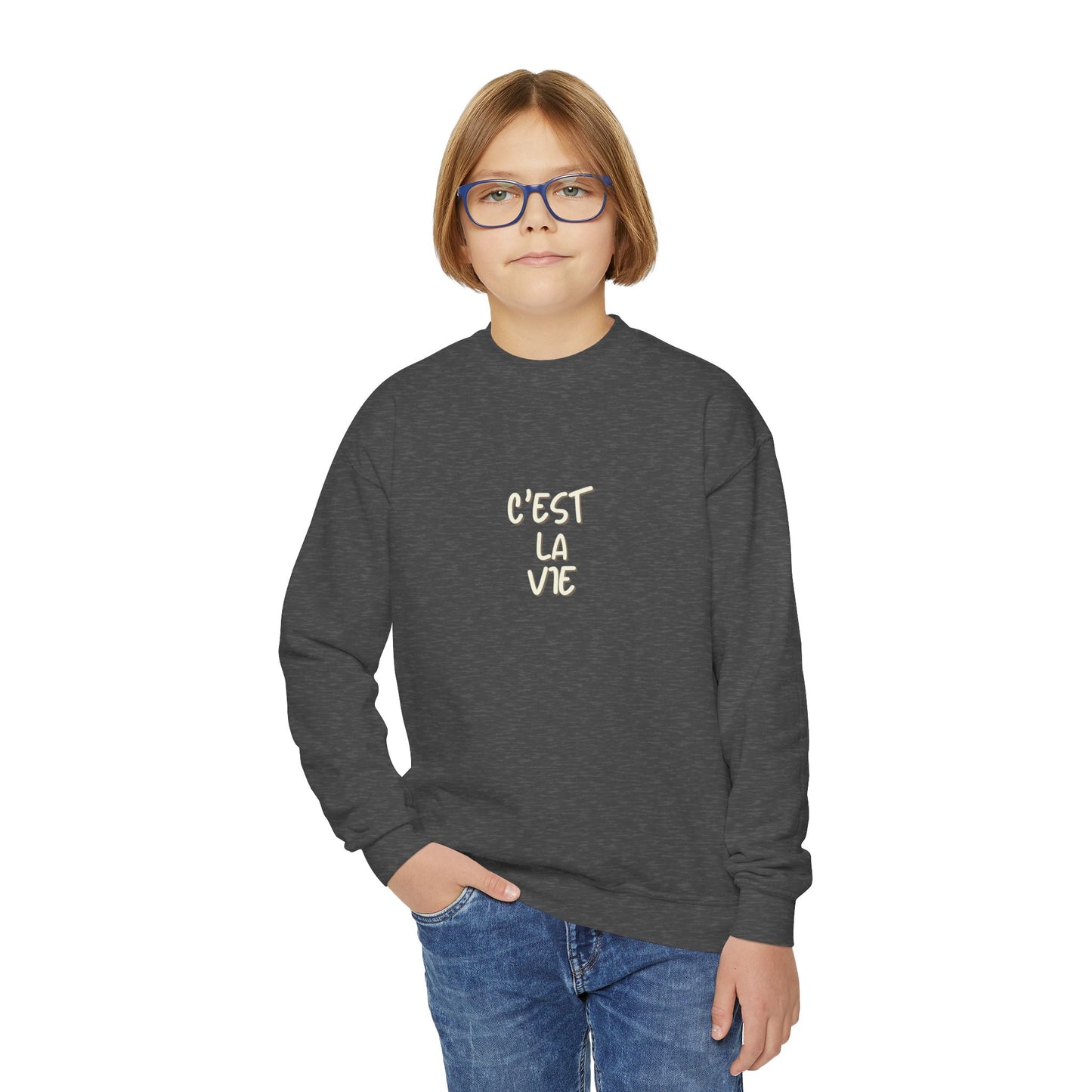 C'est La Vie Youth Crewneck Sweatshirt
