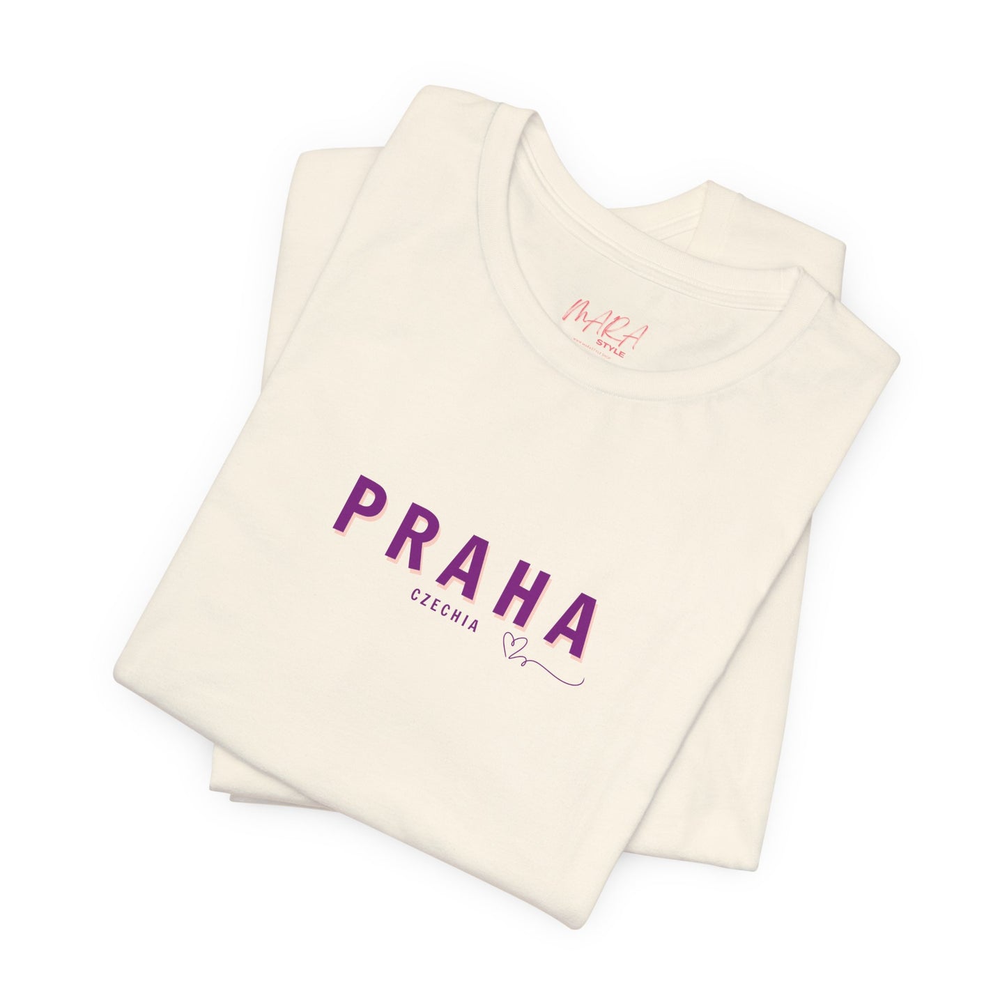 PRAHA, Czechia Minimalist Tshirt, Global Nomads Edition