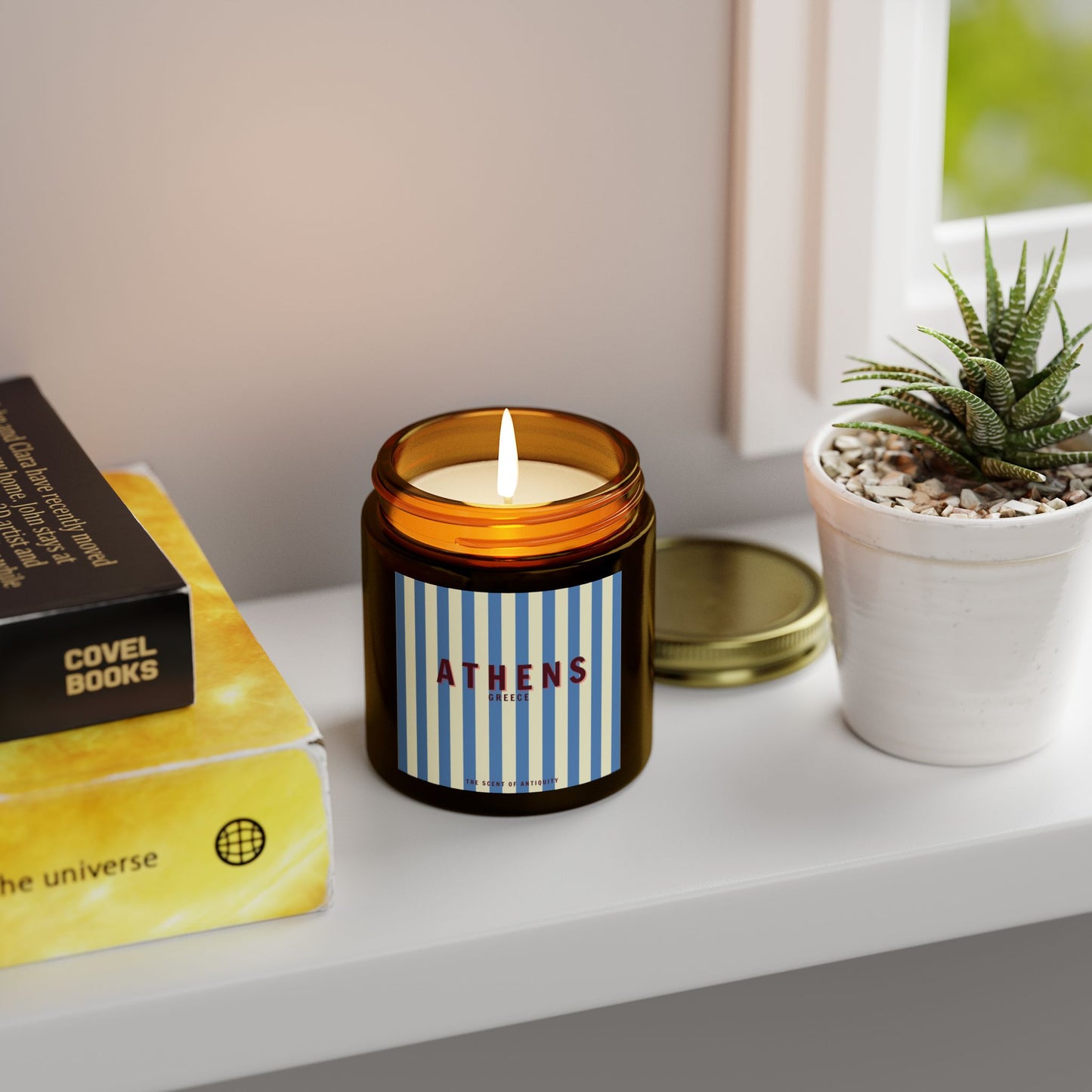 ATHENS, The Scent of Antiquity Scented Candle, Lavender Bergamot