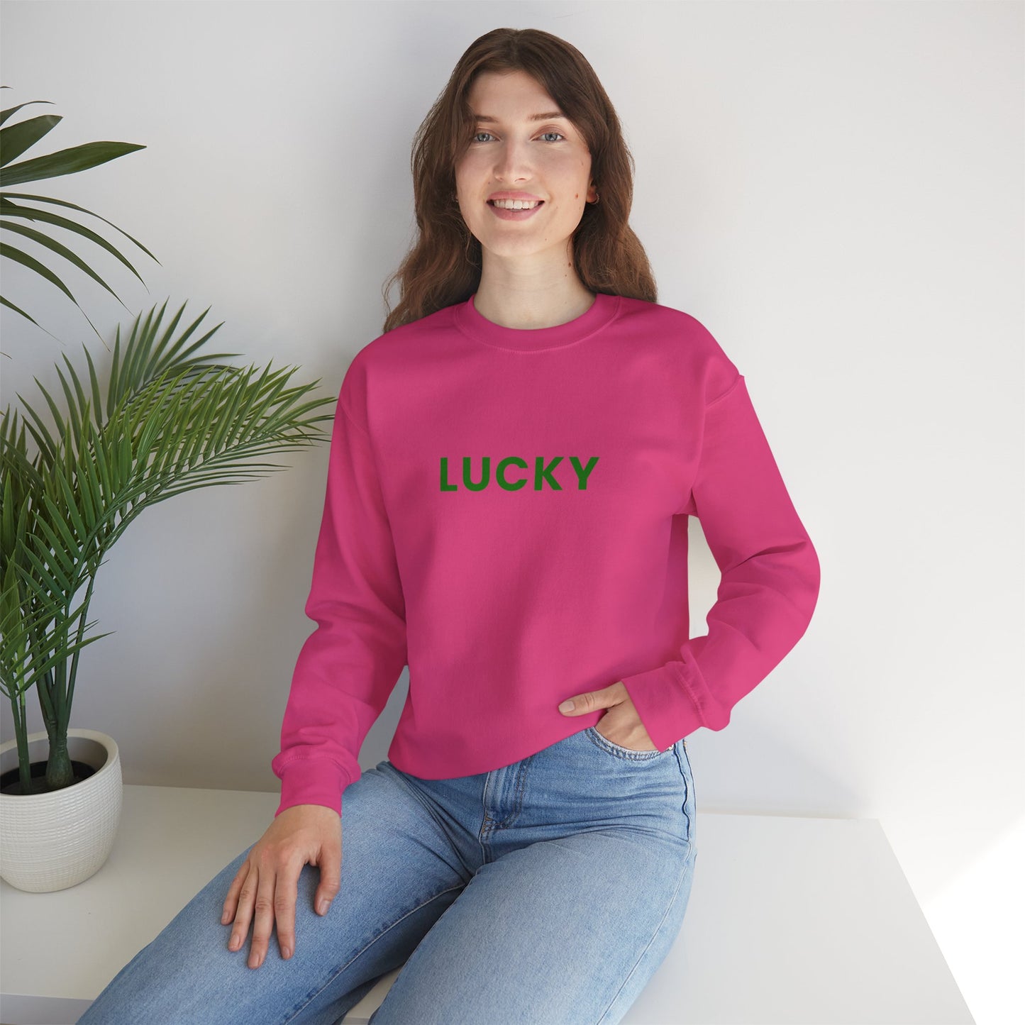 LUCKY Charm Women's Crewneck Sweatshirt, St Patrick's Day