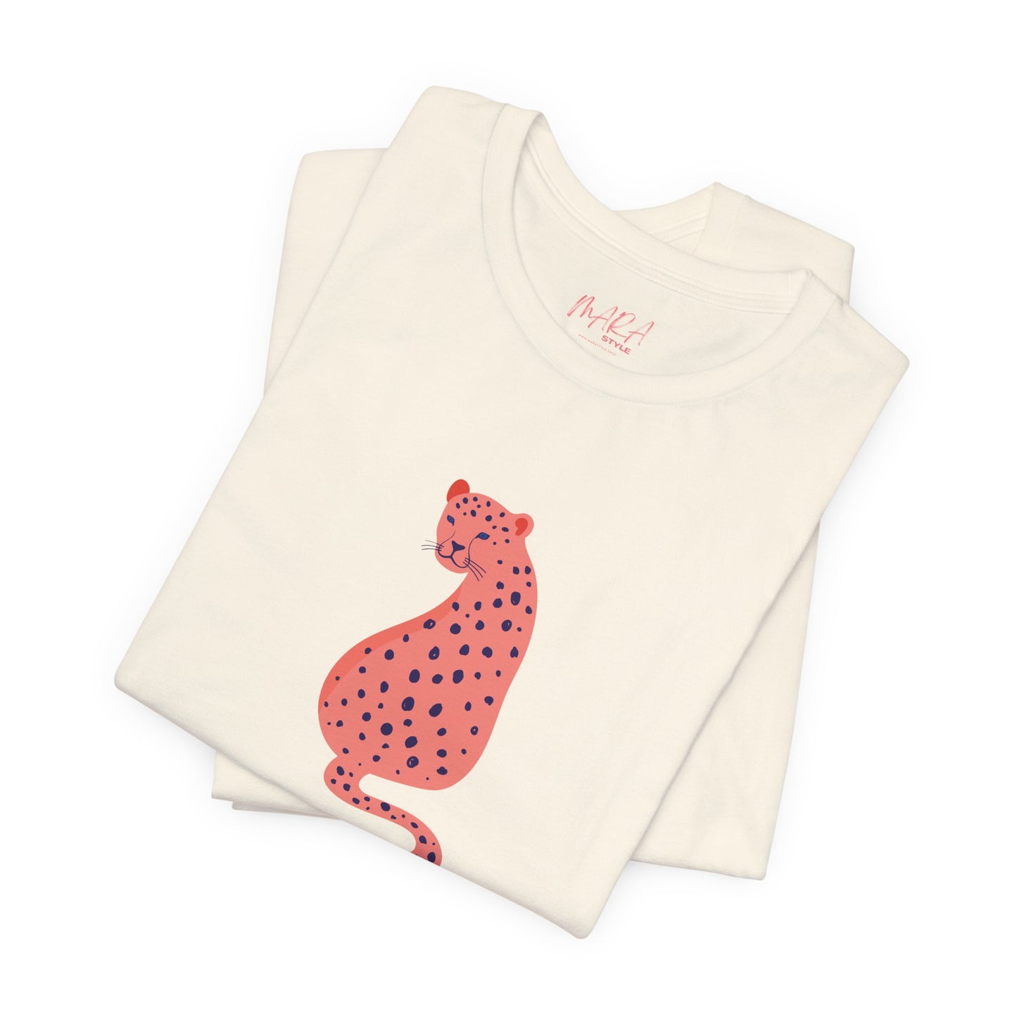 Pink Leopard Ladies Tee, Cute Summer Top