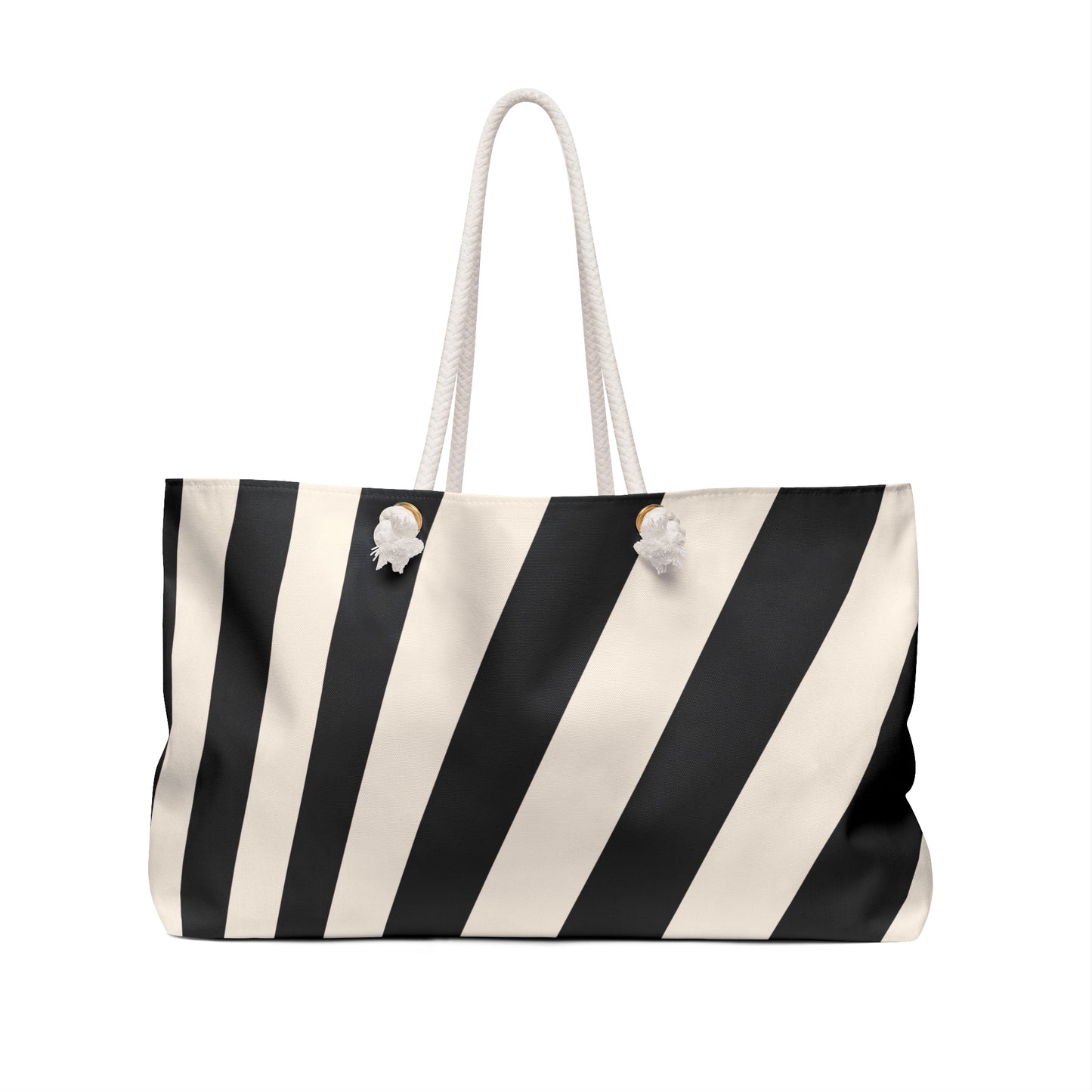 La Dolce Vita Black and White Weekender Bag