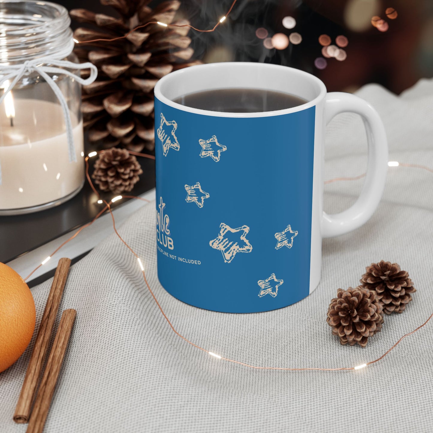 Cool Tante Club Ceramic Mug, Auntie Coffee Cup, TEAL Blue