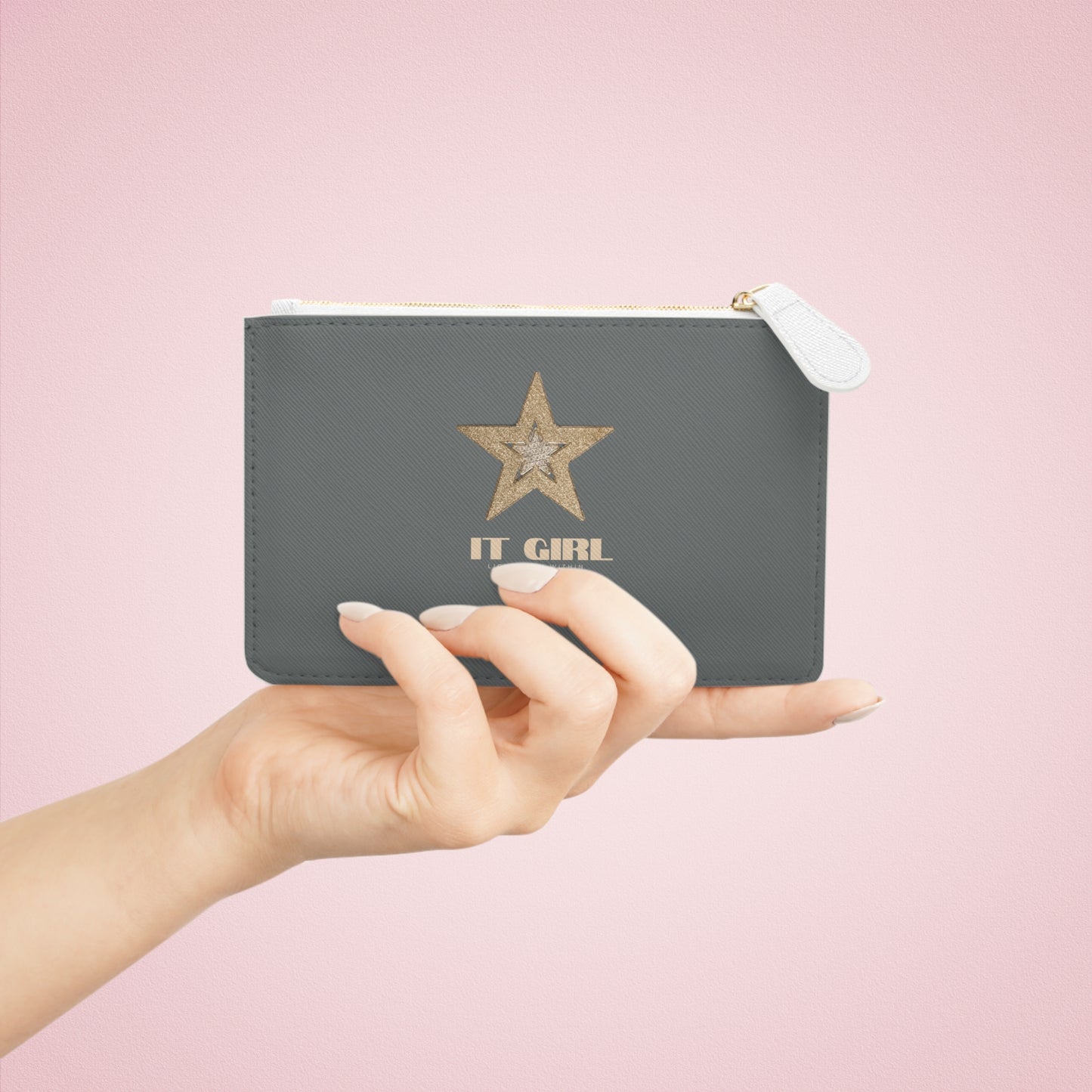 Dark Grey Mini Clutch Bag, "It Girl" Evening Bag